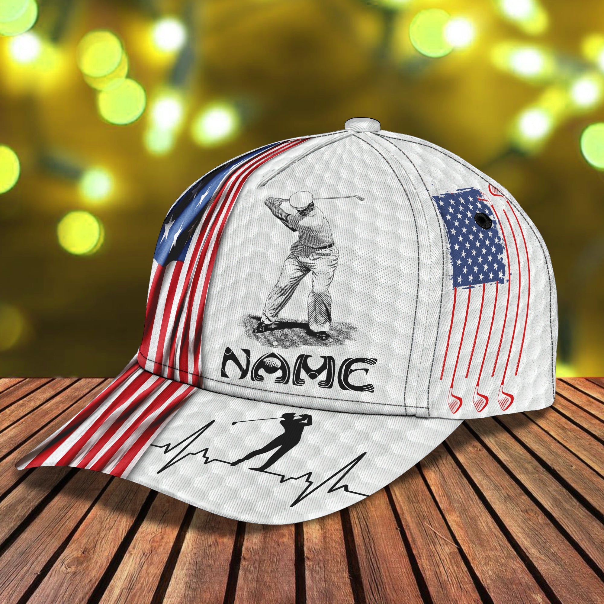 3D Classic Cap Golf Personalized Name Cap Trucker Hats Custom Hats Gifts For Men & Women