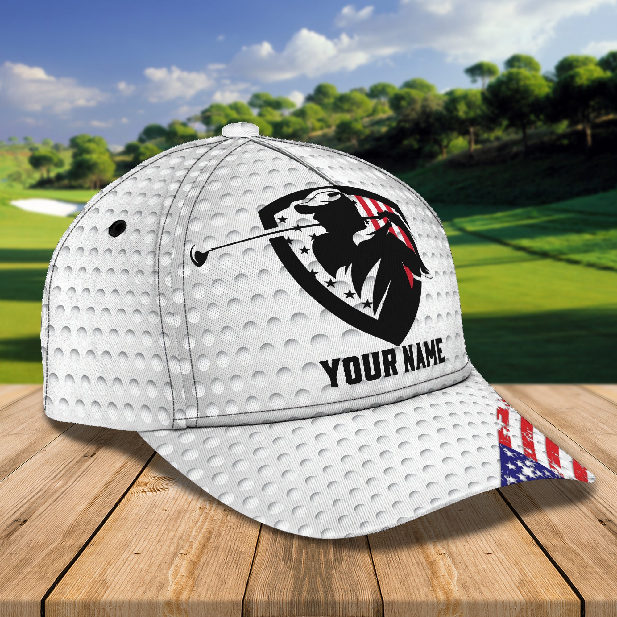 3D Classic Cap Golf Personalized Name Cap 80 Trucker Hats Custom Hats Gifts For Men & Women