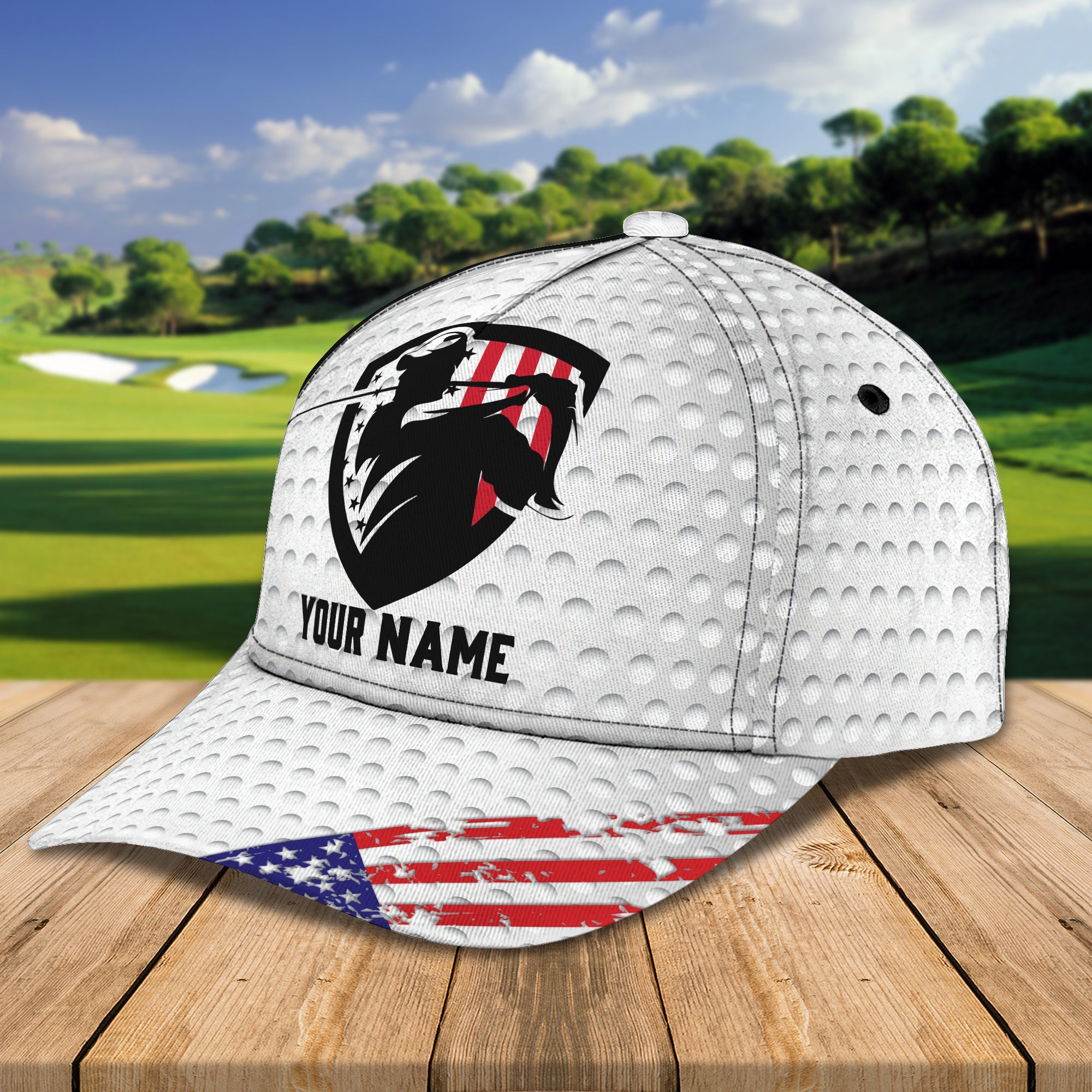 3D Classic Cap Golf Personalized Name Cap 80 Trucker Hats Custom Hats Gifts For Men & Women