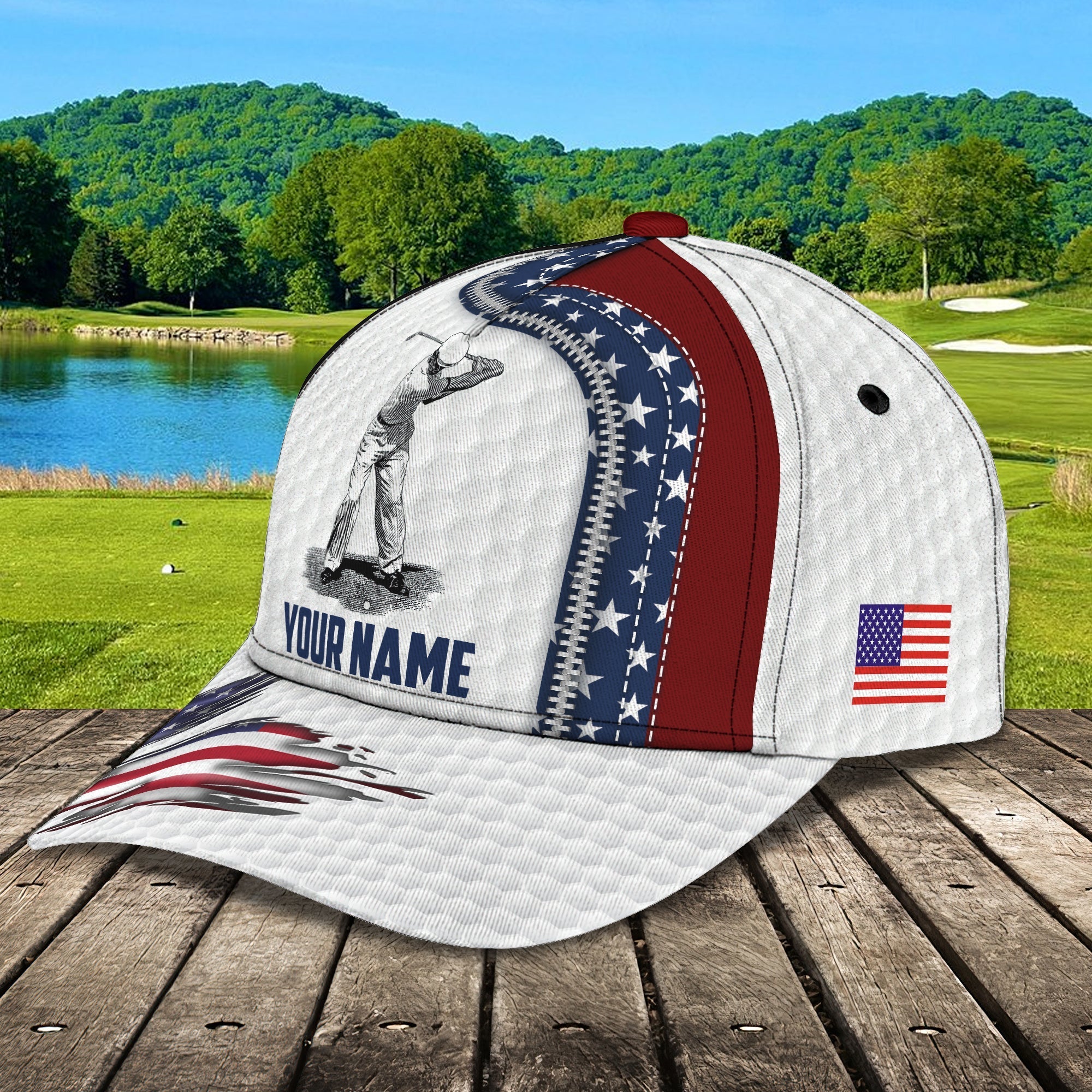 3D Classic Cap Golf Personalized Name Cap Trucker Hats Custom Hats Gifts For Men & Women