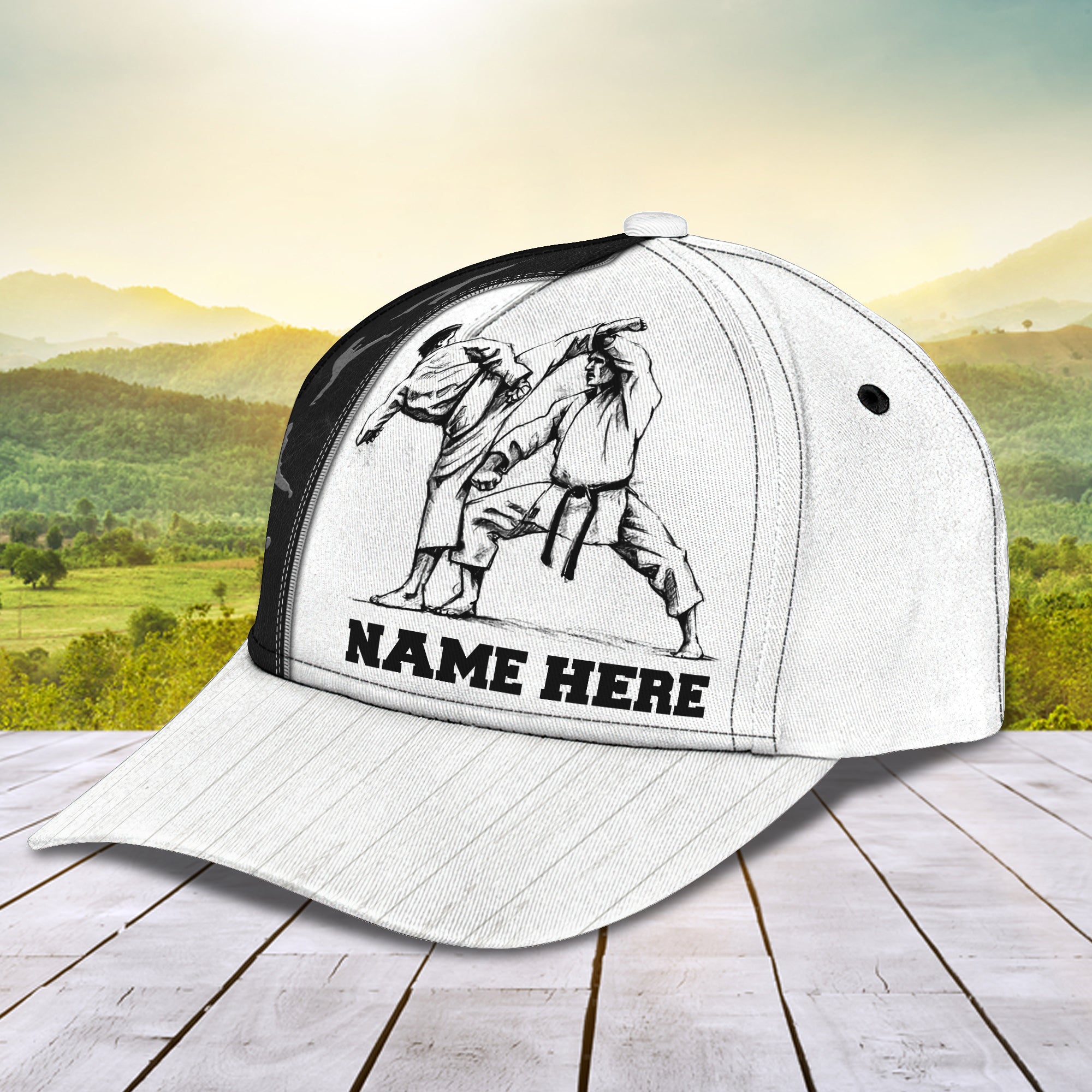 3D Classic Cap Karatedo Personalized Name Cap Trucker Hats Custom Hats Gifts For Men & Women