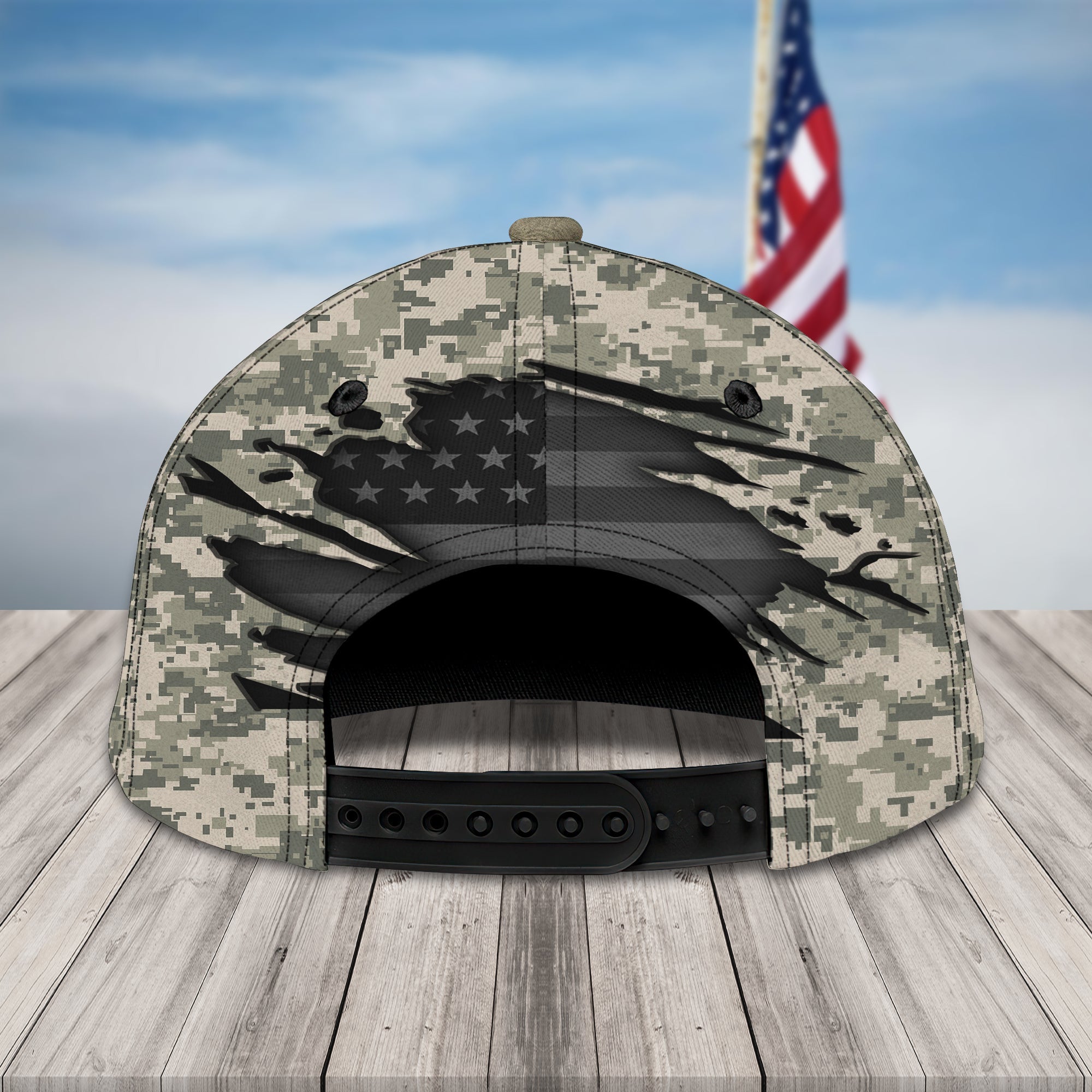 3D Classic Cap Kiss Our Heroes Personalize Name Cap Trucker Hats Custom Hats Gifts For Men & Women