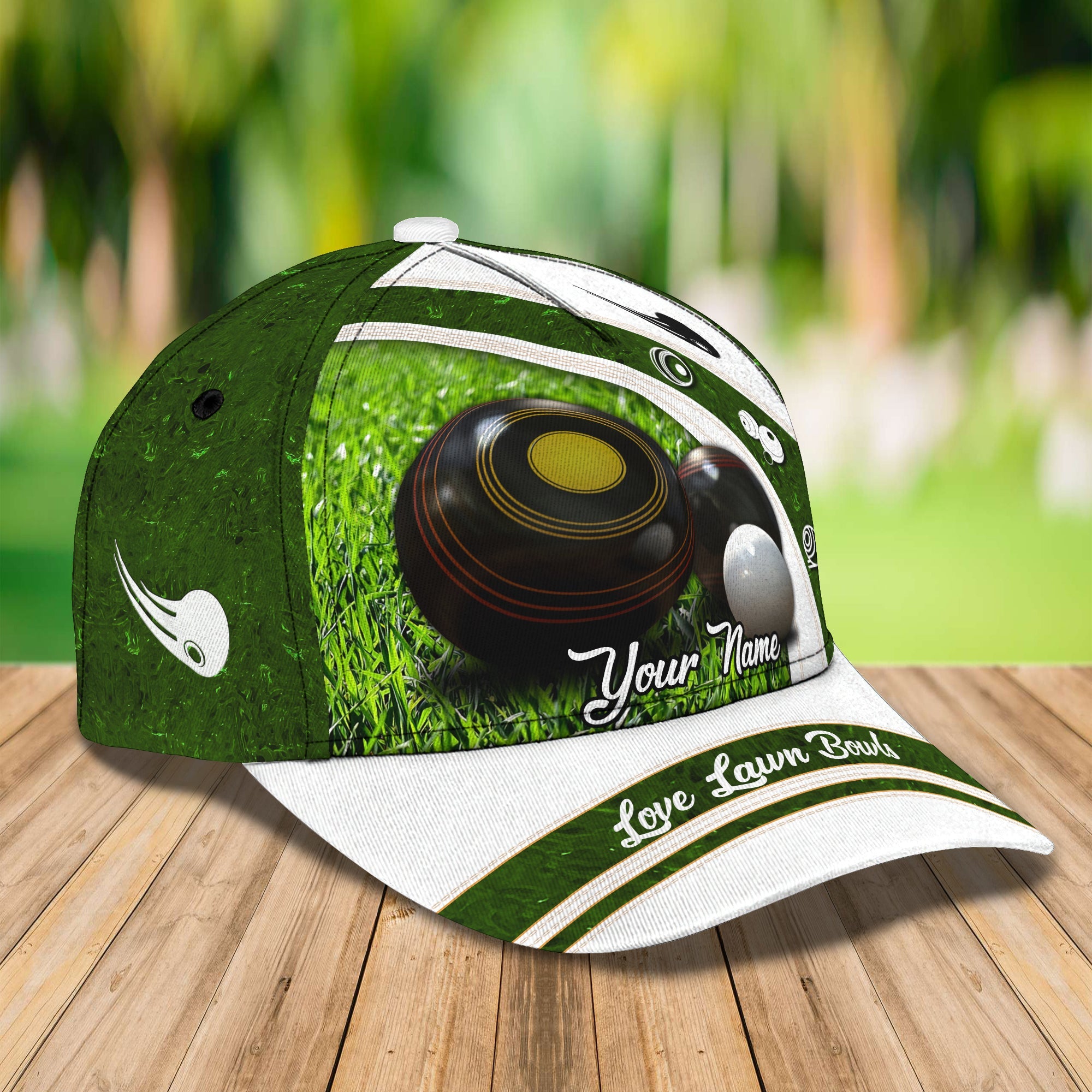3D Classic Cap Lawn Bowls Personalized Name Cap Trucker Hats Custom Hats Gifts For Men & Women