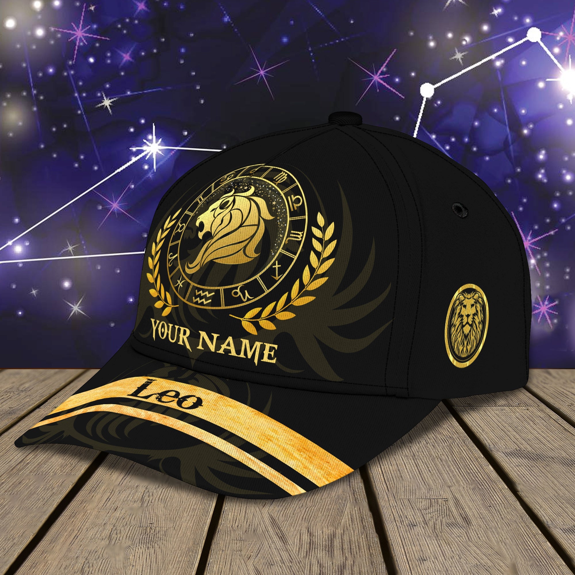 3D Classic Cap Leo 001 Personalized Name Cap Trucker Hats Custom Hats Gifts For Men & Women