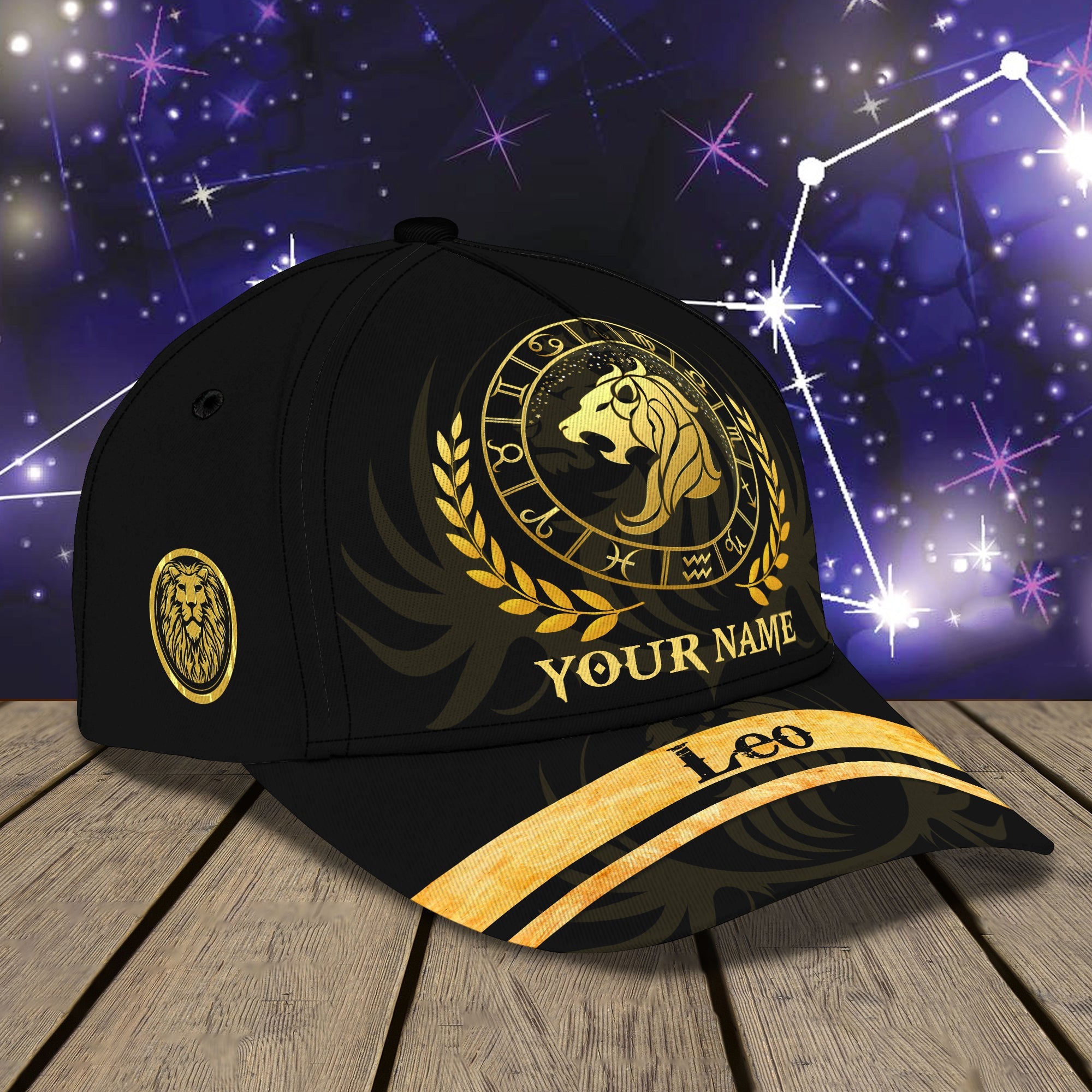 3D Classic Cap Leo 001 Personalized Name Cap Trucker Hats Custom Hats Gifts For Men & Women