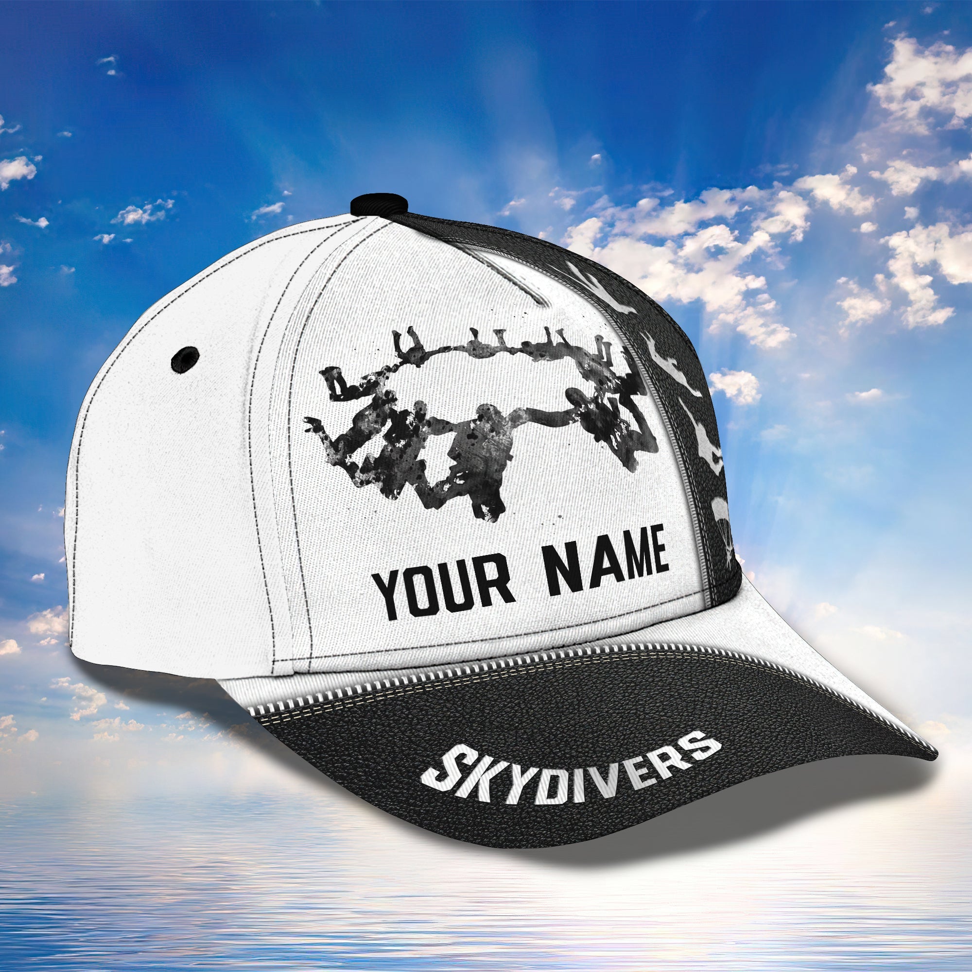 3D Classic Cap Love Skydivers Personalized Name Cap Trucker Hats Custom Hats Gifts For Men & Women