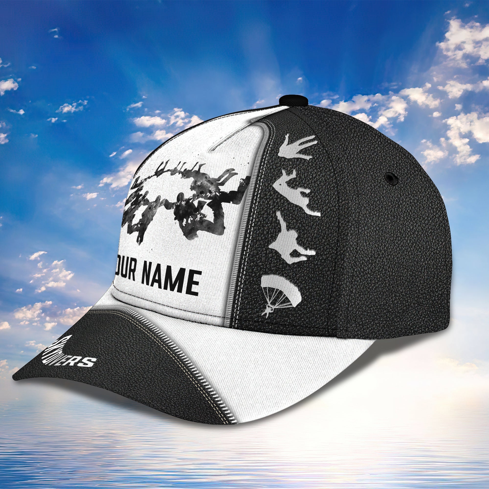 3D Classic Cap Love Skydivers Personalized Name Cap Trucker Hats Custom Hats Gifts For Men & Women