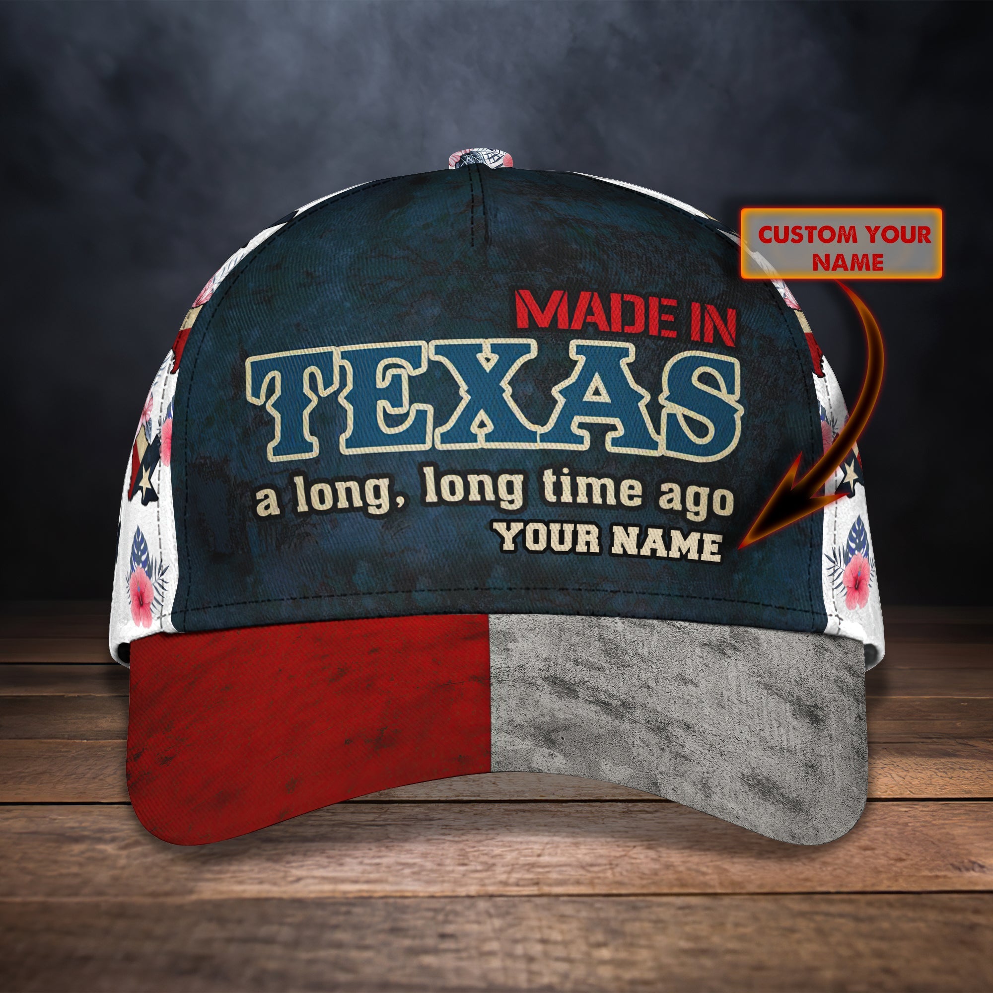 3D Classic Cap Made In Texas Personalized Name Cap Trucker Hats Custom Hats Gifts For Men & Women