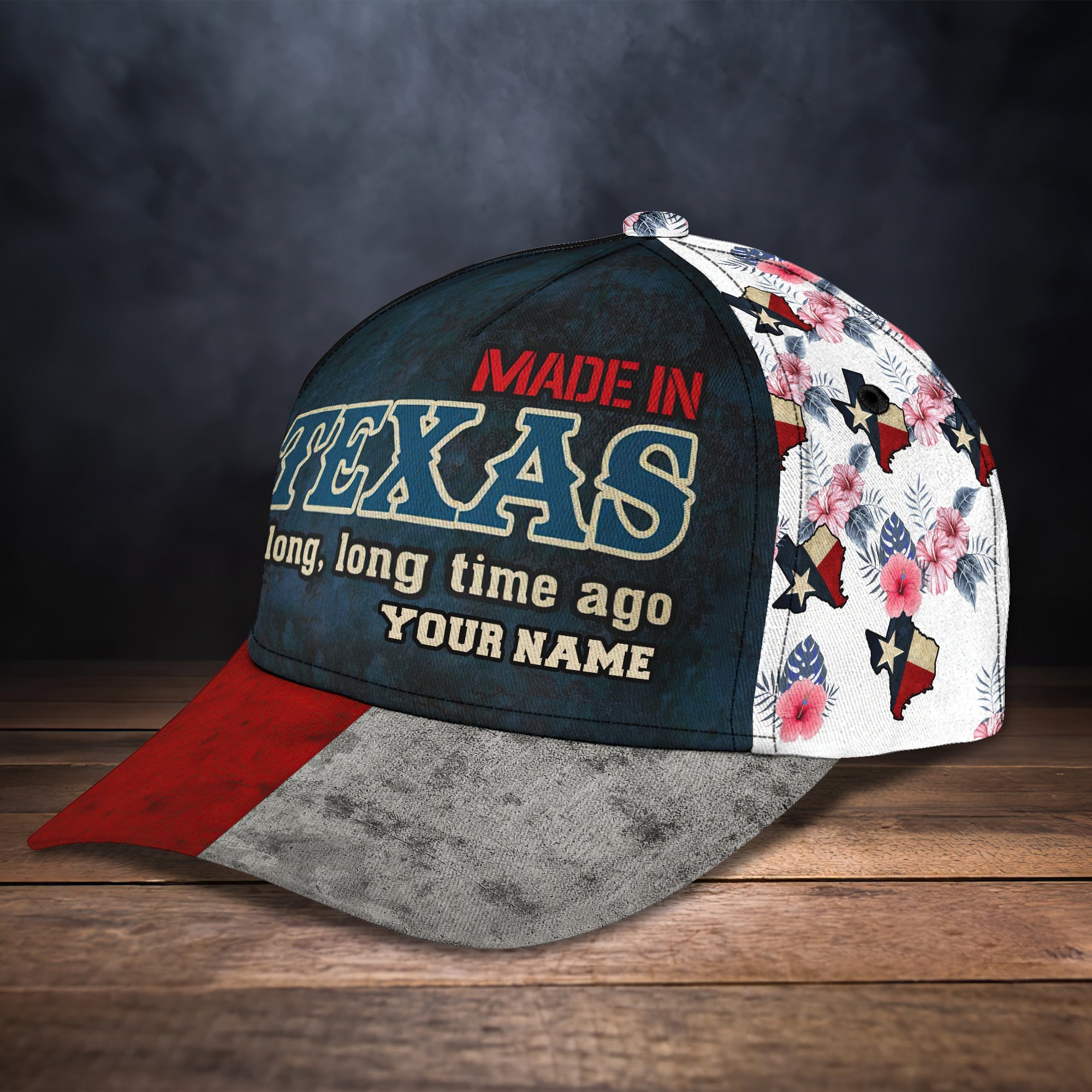 3D Classic Cap Made In Texas Personalized Name Cap Trucker Hats Custom Hats Gifts For Men & Women
