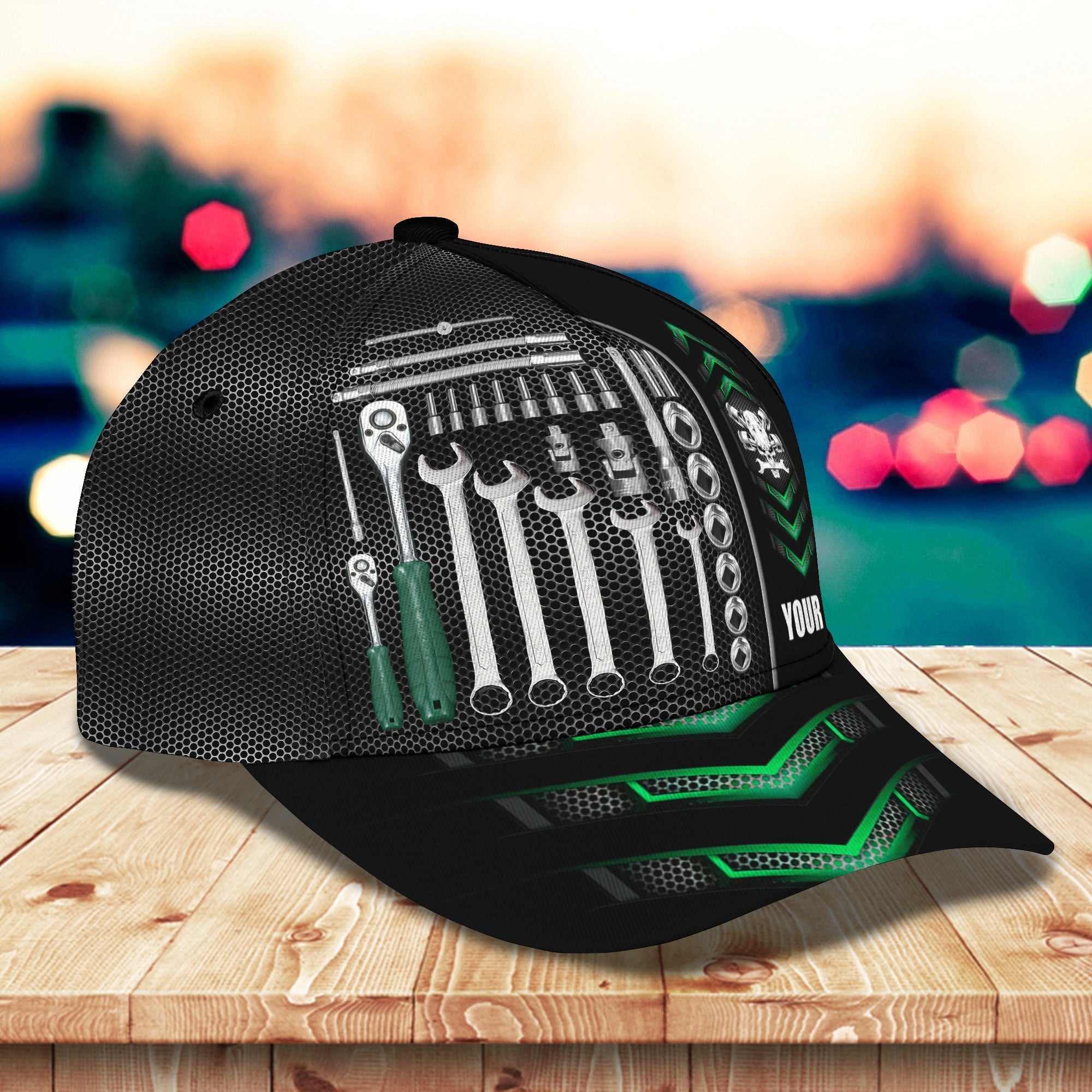 3D Classic Cap Mechanic 01 Personalized Name Cap Trucker Hats Custom Hats Gifts For Men & Women