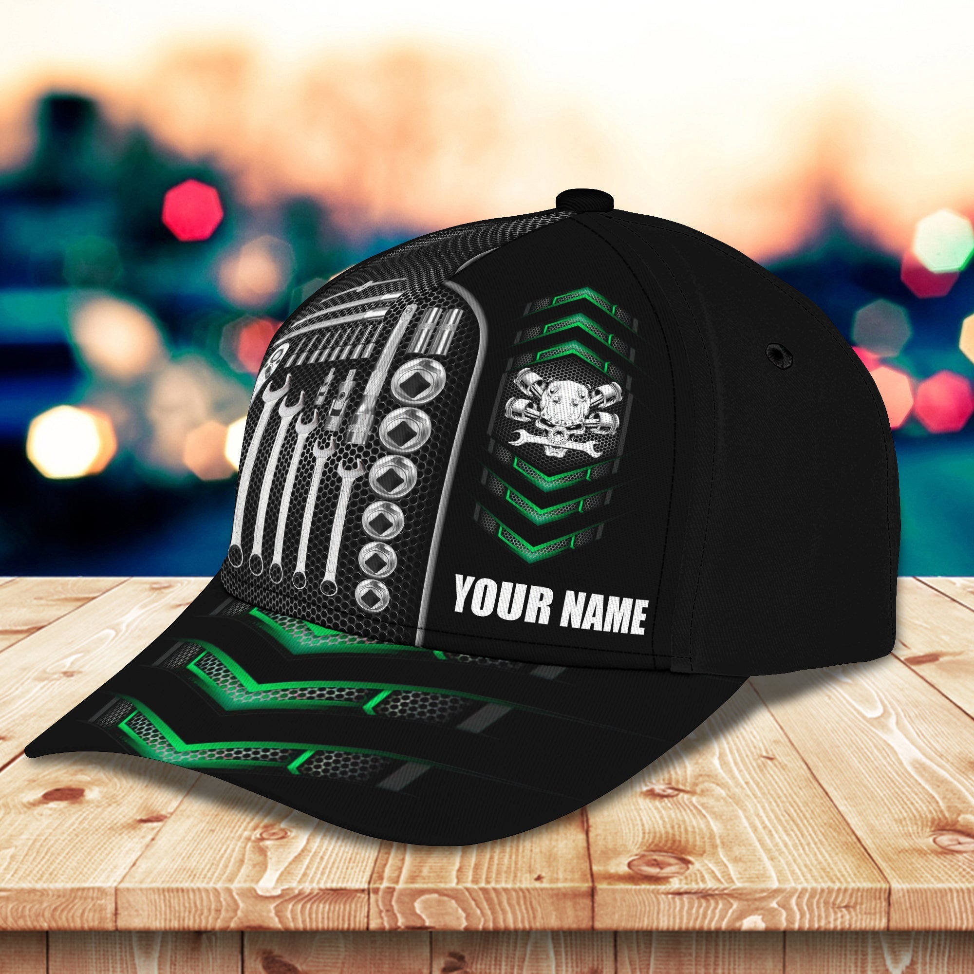 3D Classic Cap Mechanic 01 Personalized Name Cap Trucker Hats Custom Hats Gifts For Men & Women