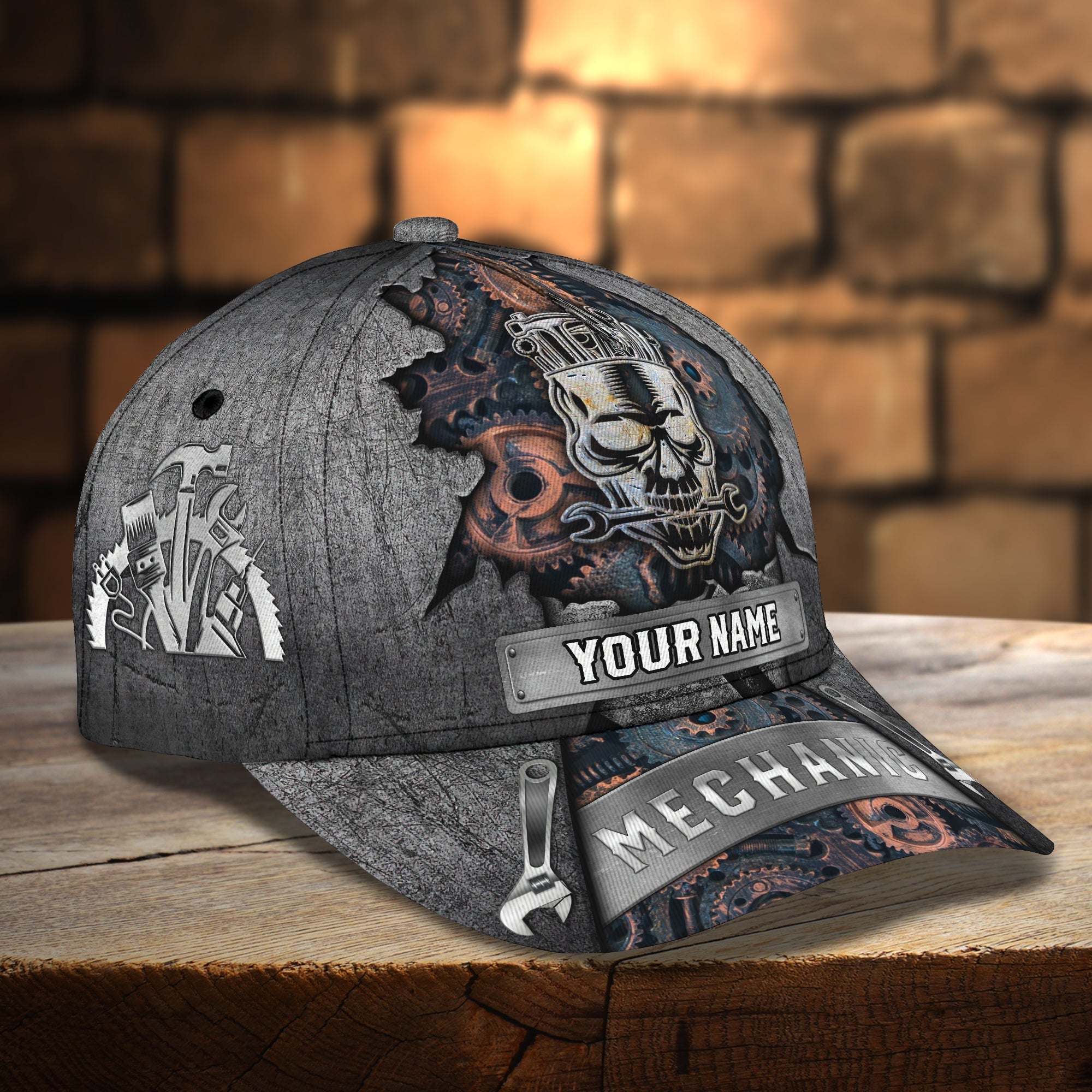 3D Classic Cap Mechanic Cap01 Trucker Hats Custom Hats Gifts For Men & Women