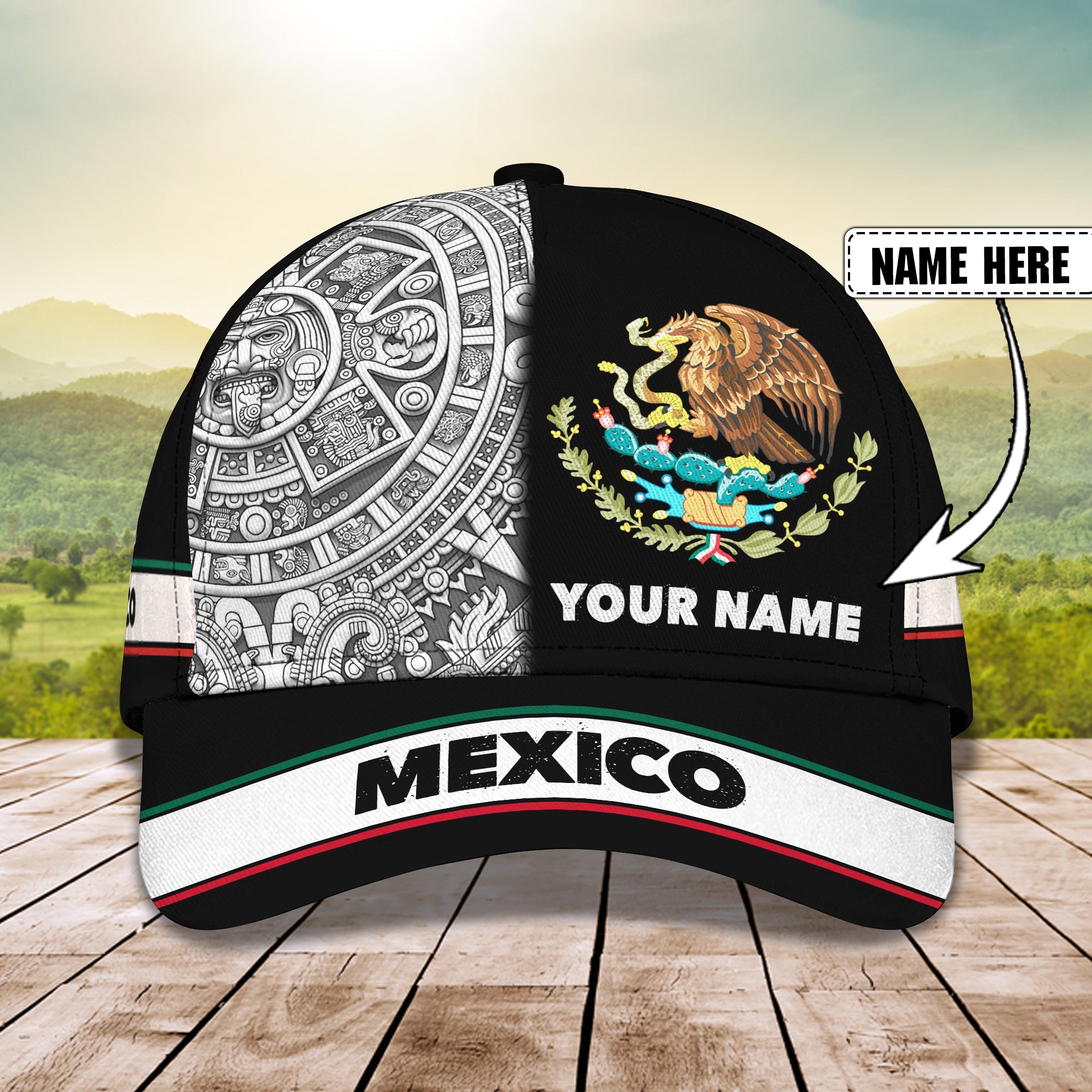 3D Classic Cap Mexico Cap02 Trucker Hats Custom Hats Gifts For Men & Women