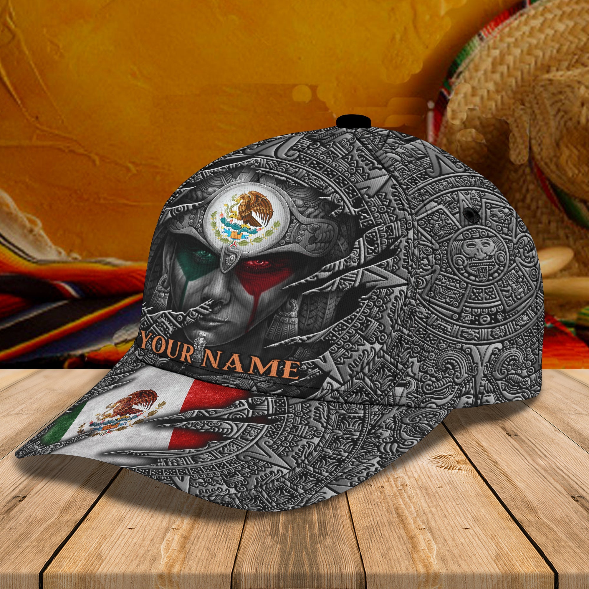 3D Classic Cap Mexico Personalized Name Cap Trucker Hats Custom Hats Gifts For Men & Women