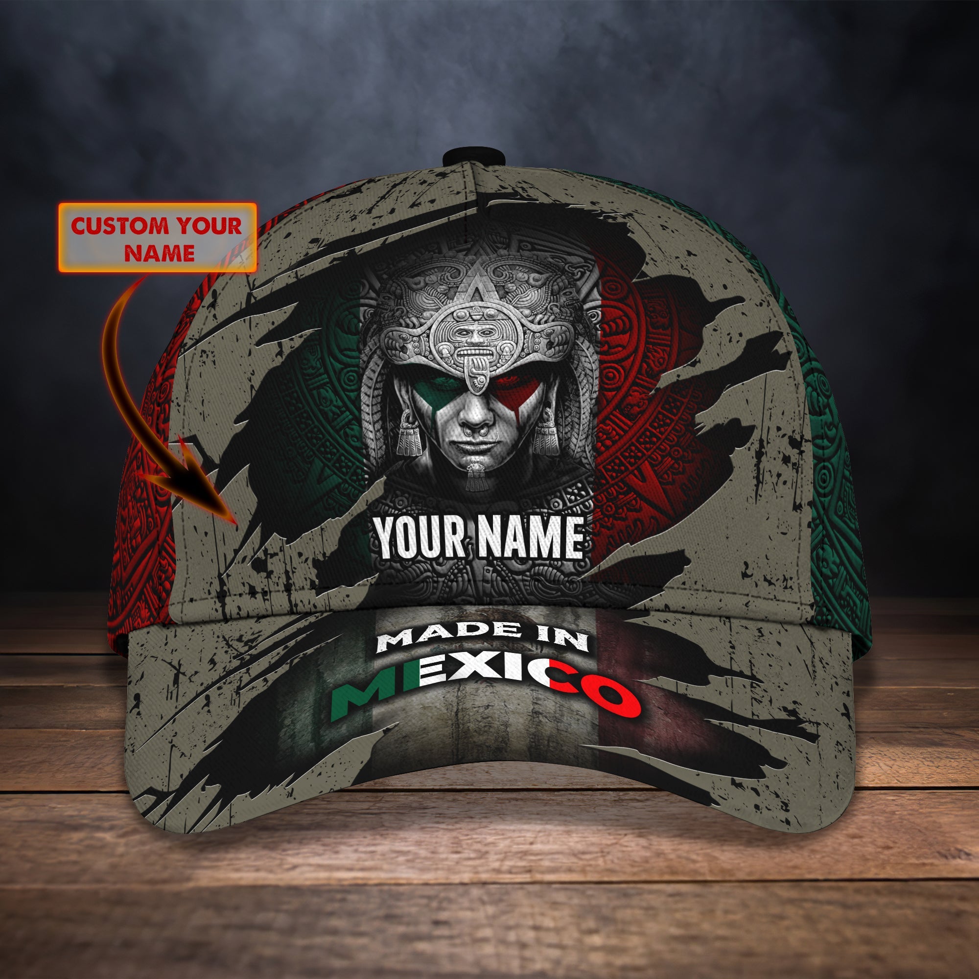 3D Classic Cap Mexico3 Personalized Name Cap Trucker Hats Custom Hats Gifts For Men & Women