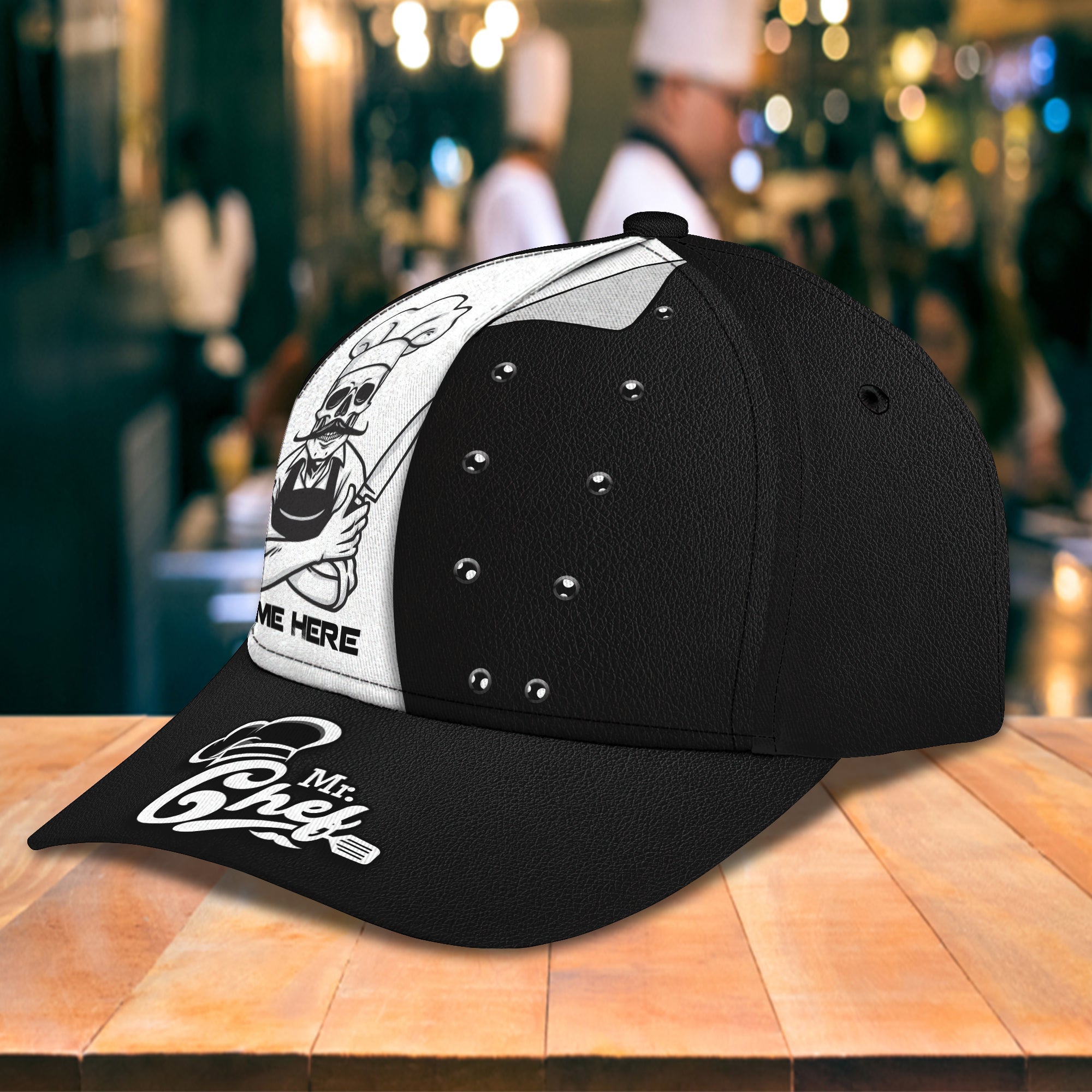 3D Classic Cap Mr Chef Personalized Name Cap Trucker Hats Custom Hats Gifts For Men & Women
