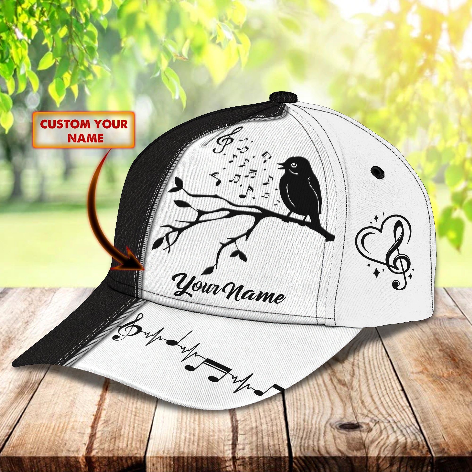 3D Classic Cap Music 39 Personalized Name Cap Trucker Hats Custom Hats Gifts For Men & Women