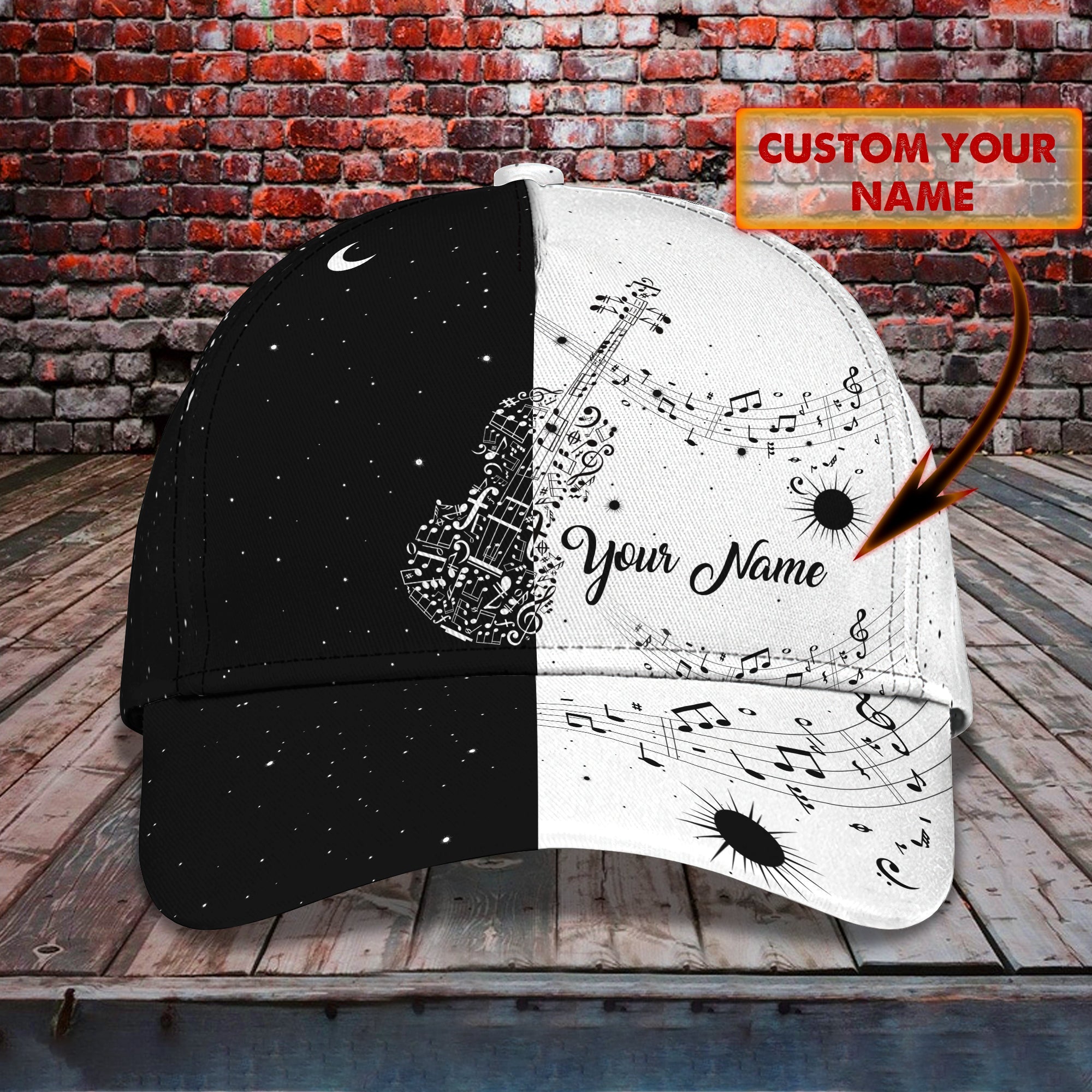 3D Classic Cap Music Personalized Name Cap 223 Trucker Hats Custom Hats Gifts For Men & Women