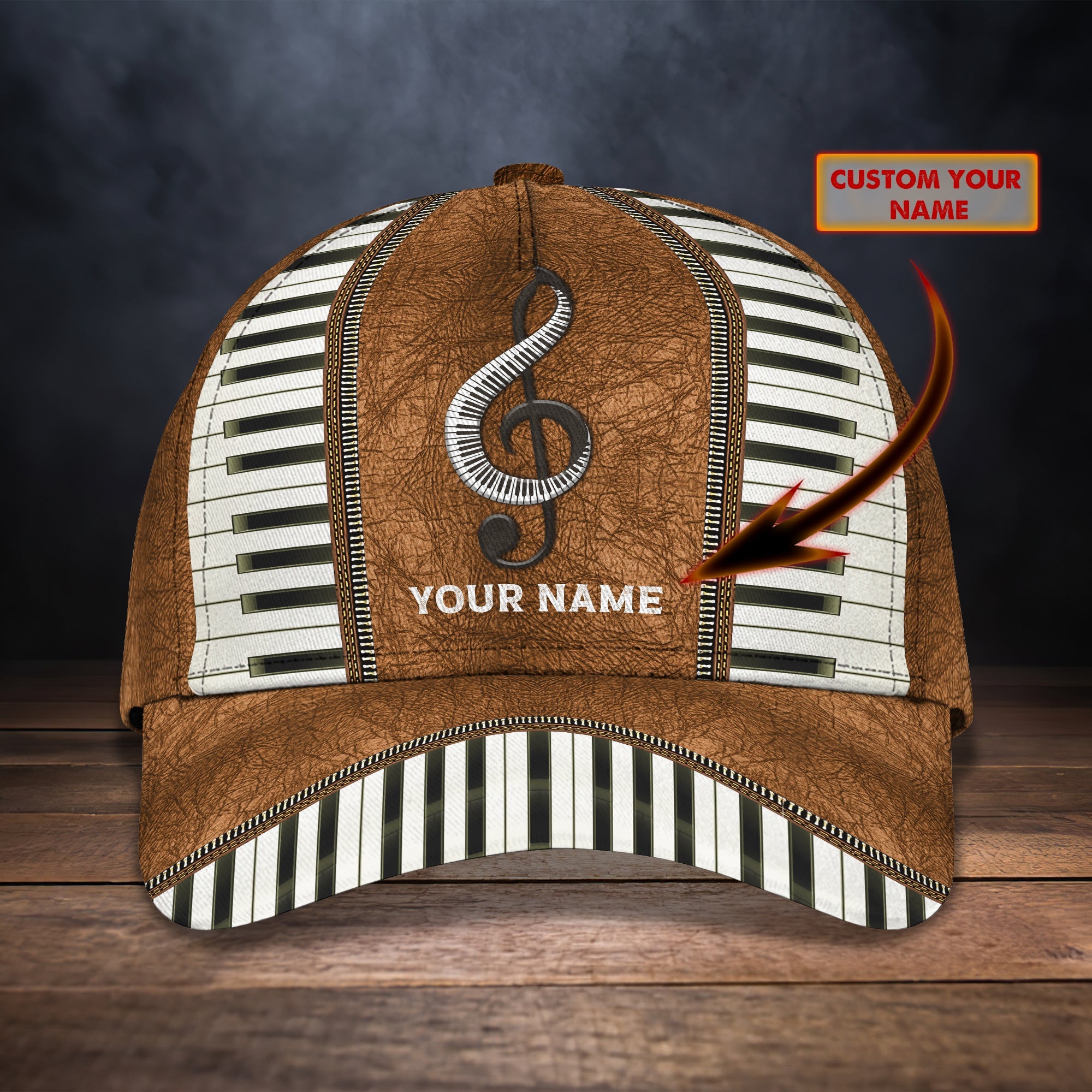 3D Classic Cap Music Personalized Name Cap Trucker Hats Custom Hats Gifts For Men & Women