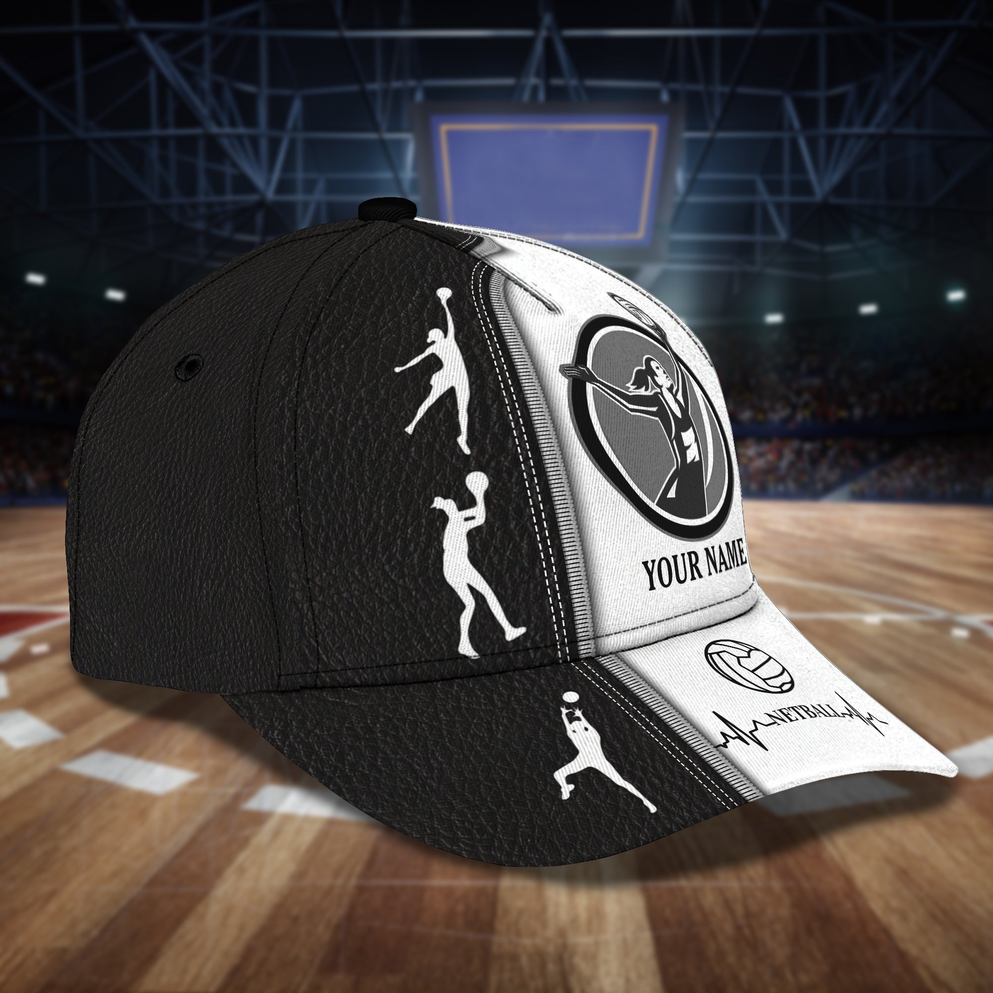 3D Classic Cap Netball1 Personalized Name Cap Trucker Hats Custom Hats Gifts For Men & Women