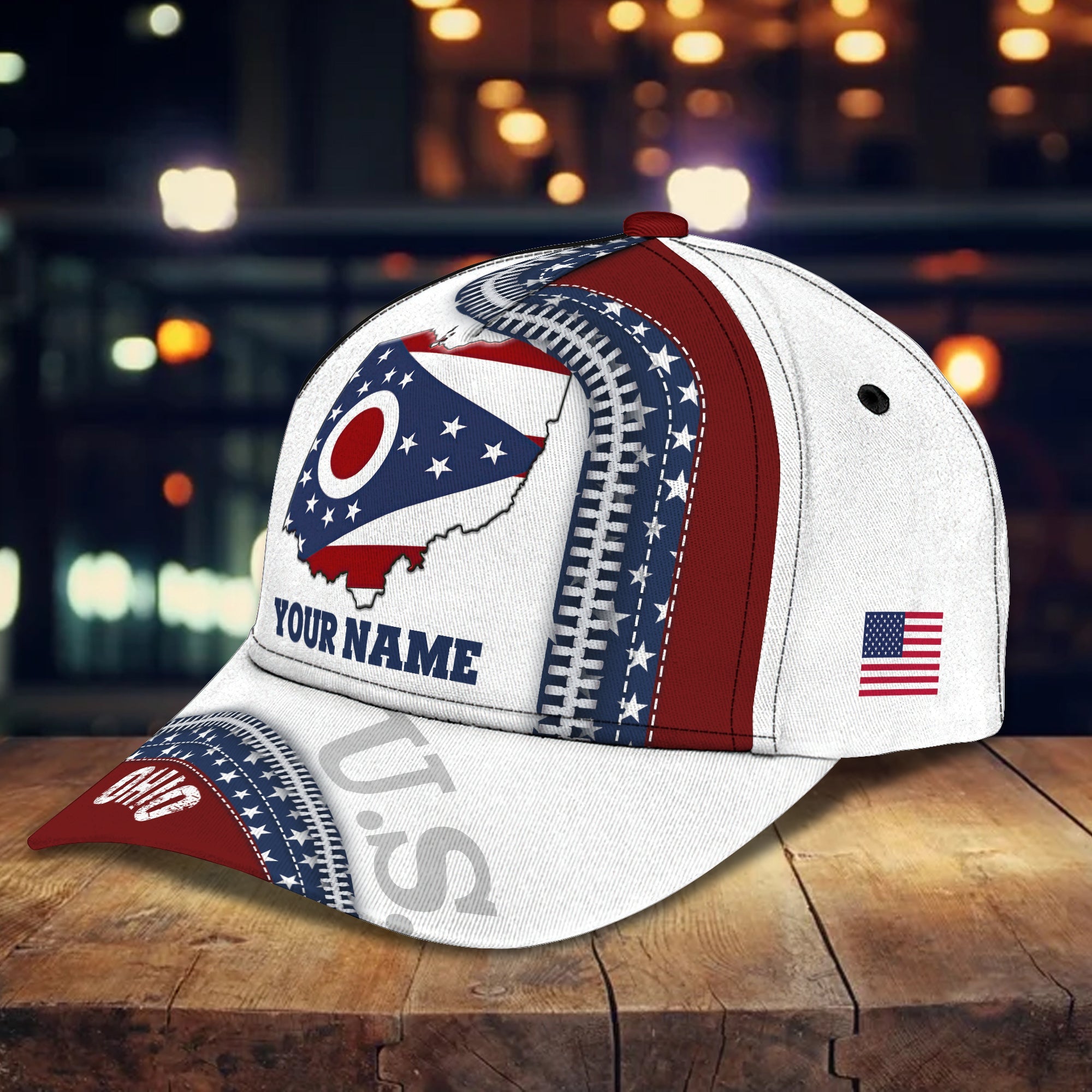 3D Classic Cap Ohio Personalized Name Cap 143 Trucker Hats Custom Hats Gifts For Men & Women