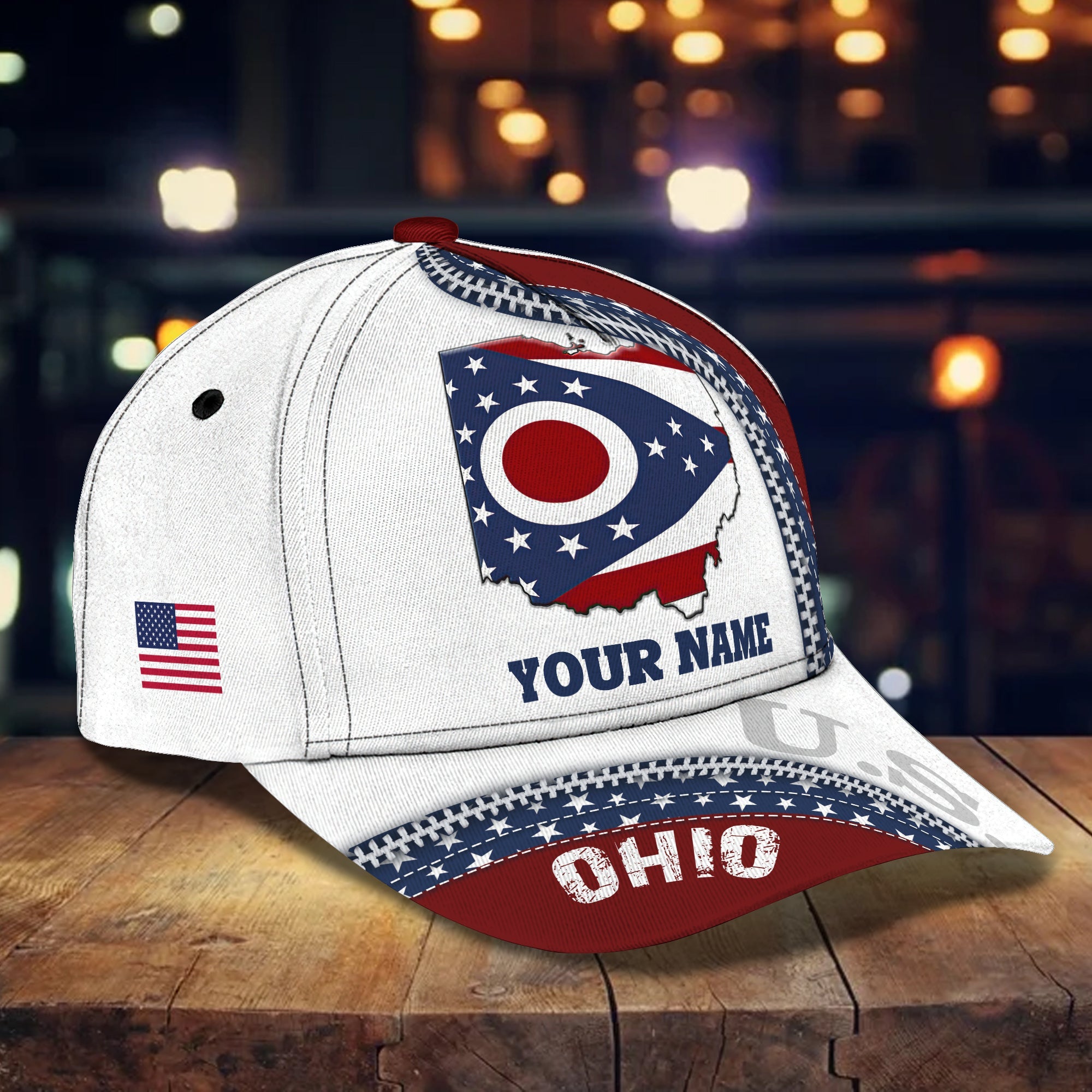 3D Classic Cap Ohio Personalized Name Cap 143 Trucker Hats Custom Hats Gifts For Men & Women