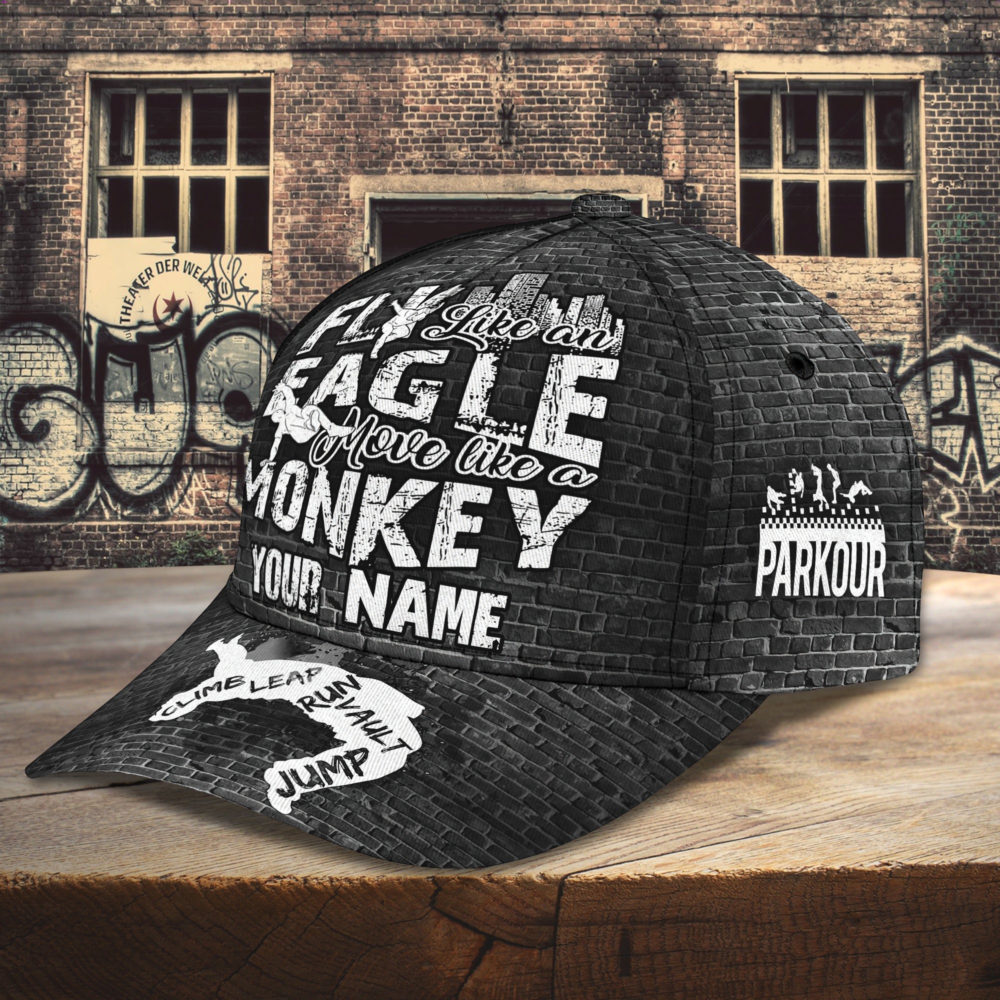 3D Classic Cap Parkour Personalized Name Cap 11 Trucker Hats Custom Hats Gifts For Men & Women
