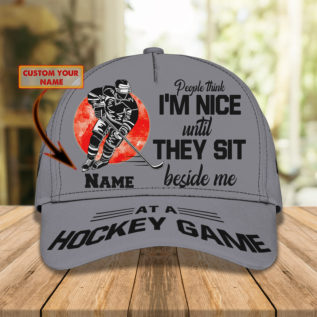 3D Classic Cap People Think I'M Nice Personalized Name Cap Trucker Hats Custom Hats Gifts For Men & Women