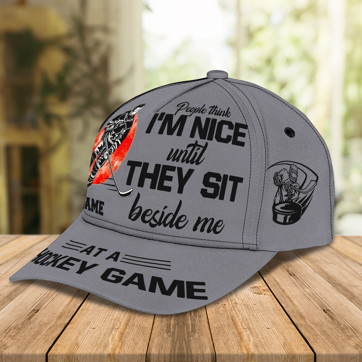 3D Classic Cap People Think I'M Nice Personalized Name Cap Trucker Hats Custom Hats Gifts For Men & Women