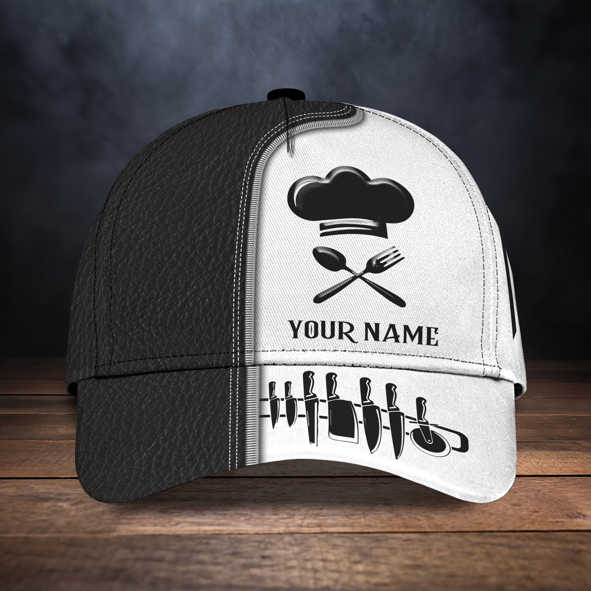 3D Classic Cap Personalized Name Cap Chef 02 Trucker Hats Custom Hats Gifts For Men & Women