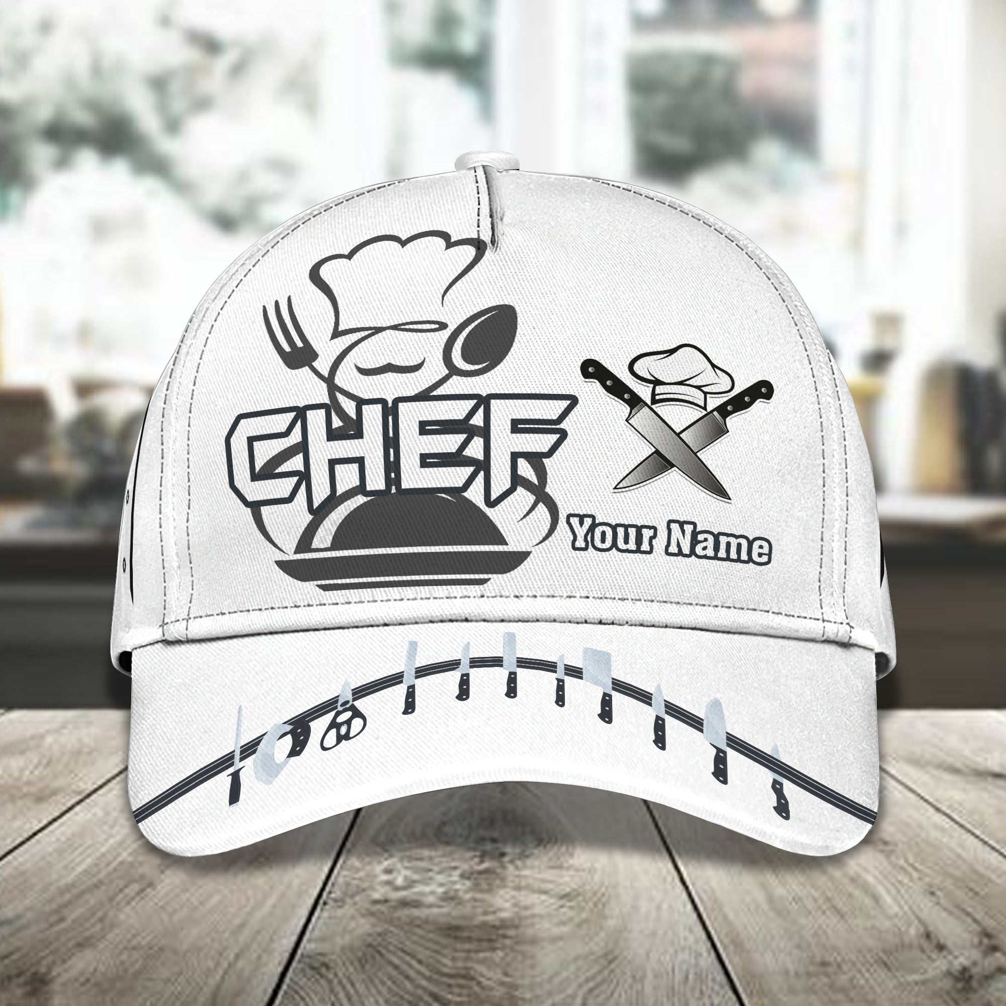 3D Classic Cap Personalized Name Cap Chef 14 Trucker Hats Custom Hats Gifts For Men & Women
