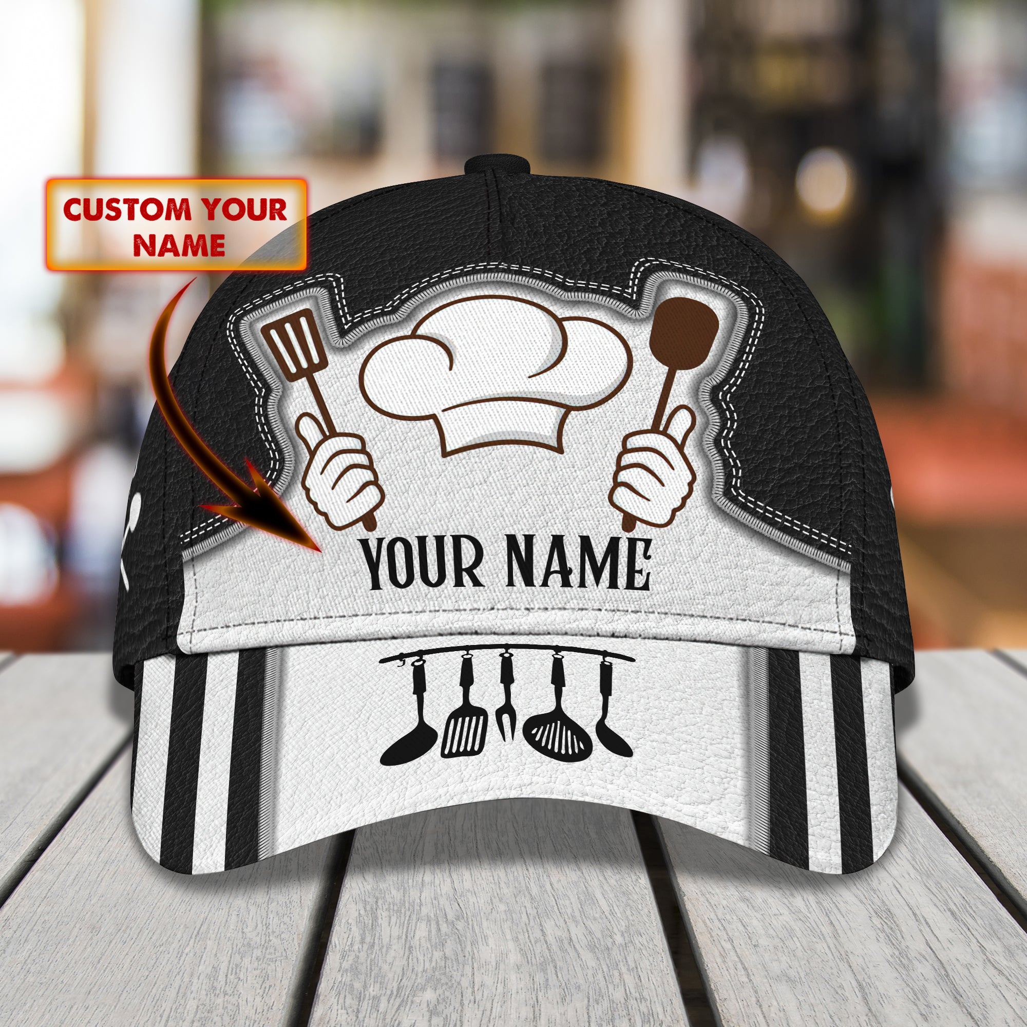 3D Classic Cap Personalized Name Cap Chef Trucker Hats Custom Hats Gifts For Men & Women