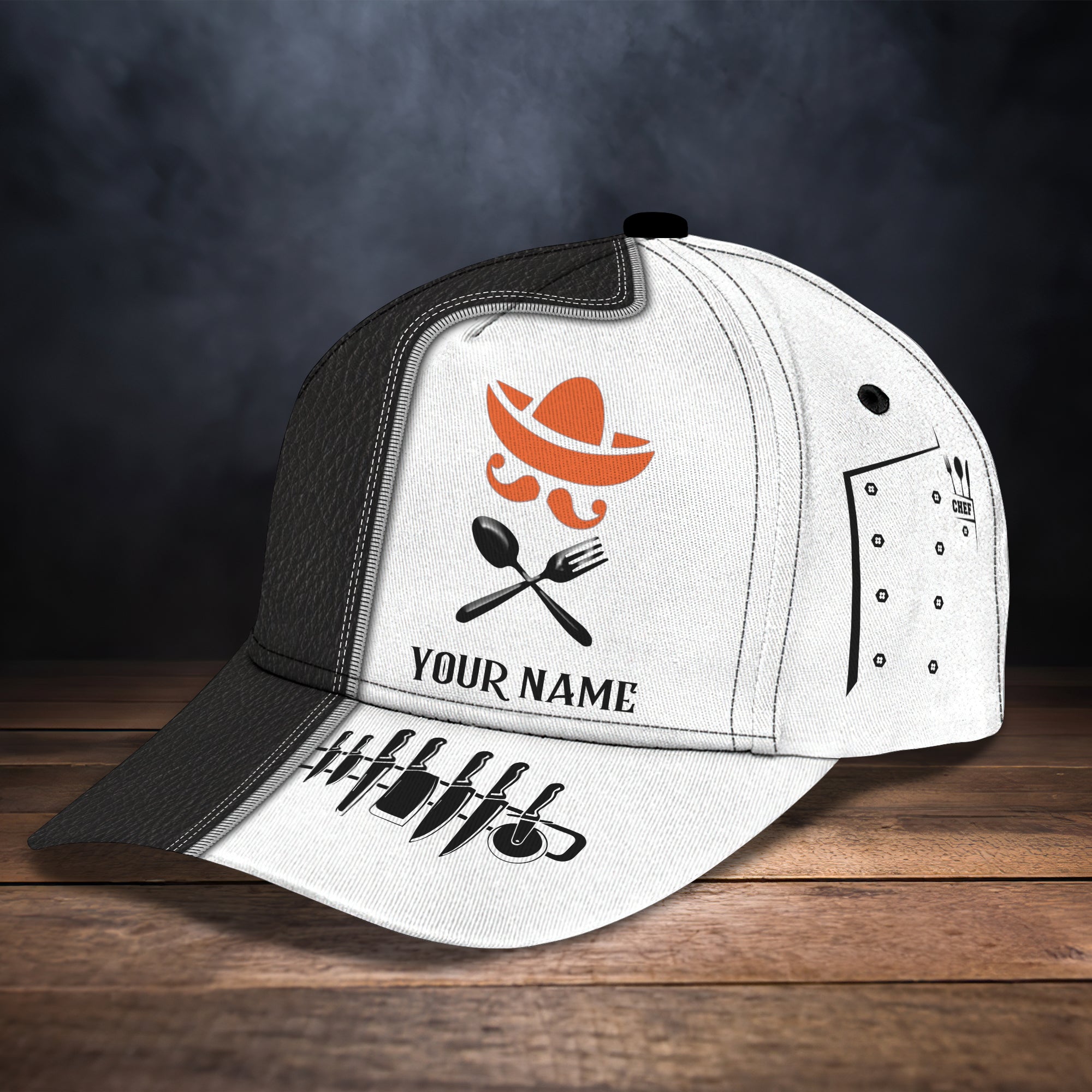3D Classic Cap Personalized Name Cap Chef05 Trucker Hats Custom Hats Gifts For Men & Women