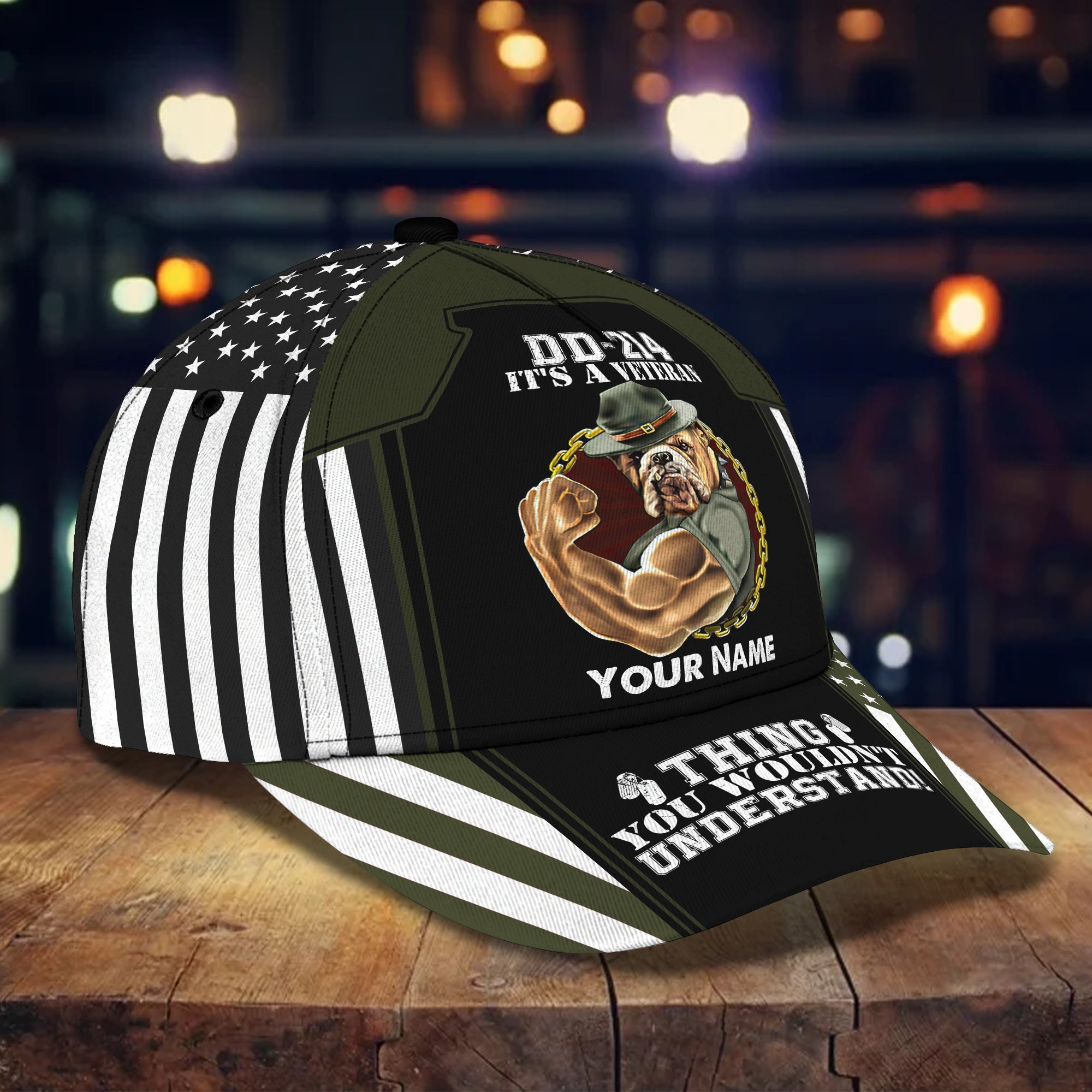 3D Classic Cap Personalized Name Cap06 Veteran Trucker Hats Custom Hats Gifts For Men & Women
