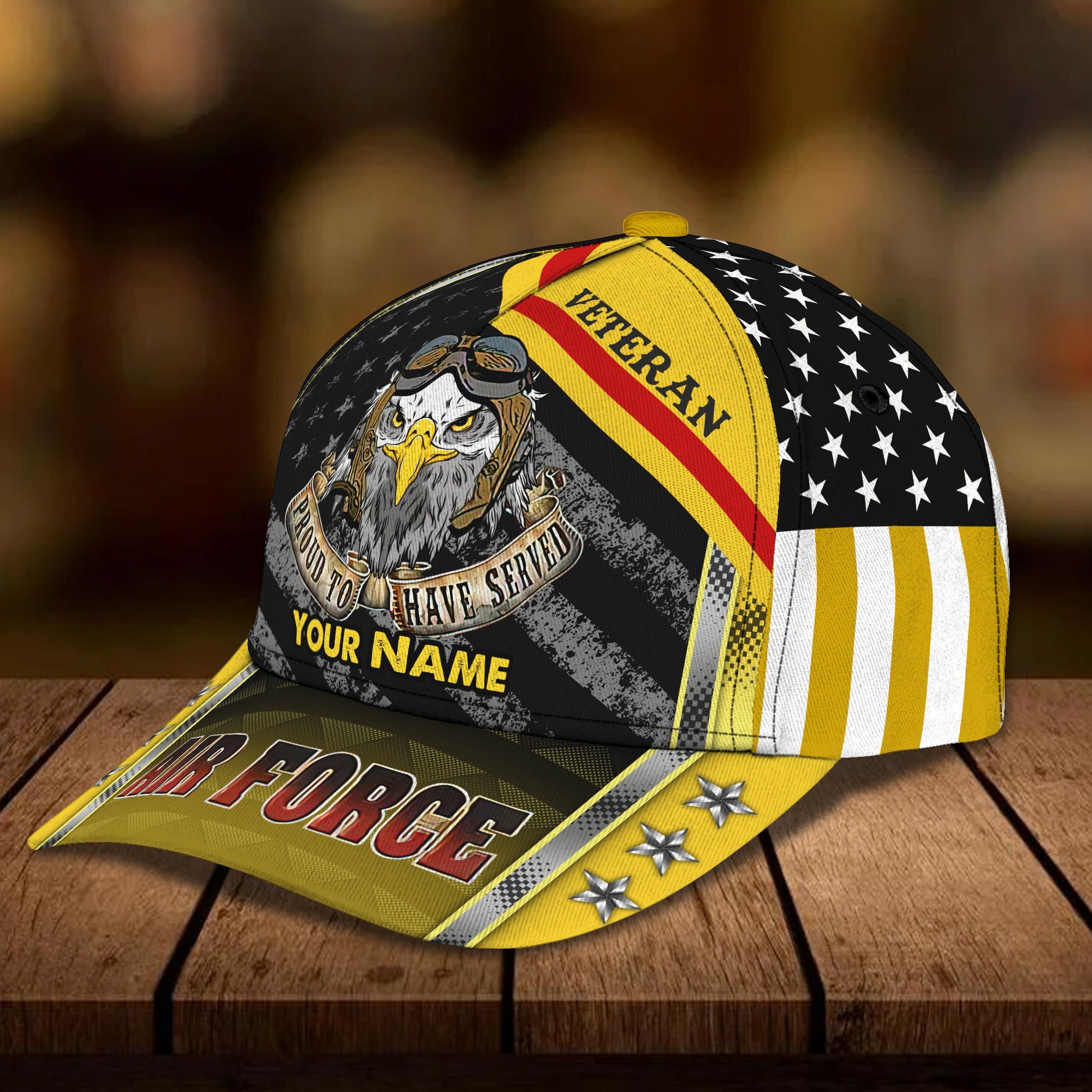 3D Classic Cap Personalized Name Cap07 Veteran Trucker Hats Custom Hats Gifts For Men & Women