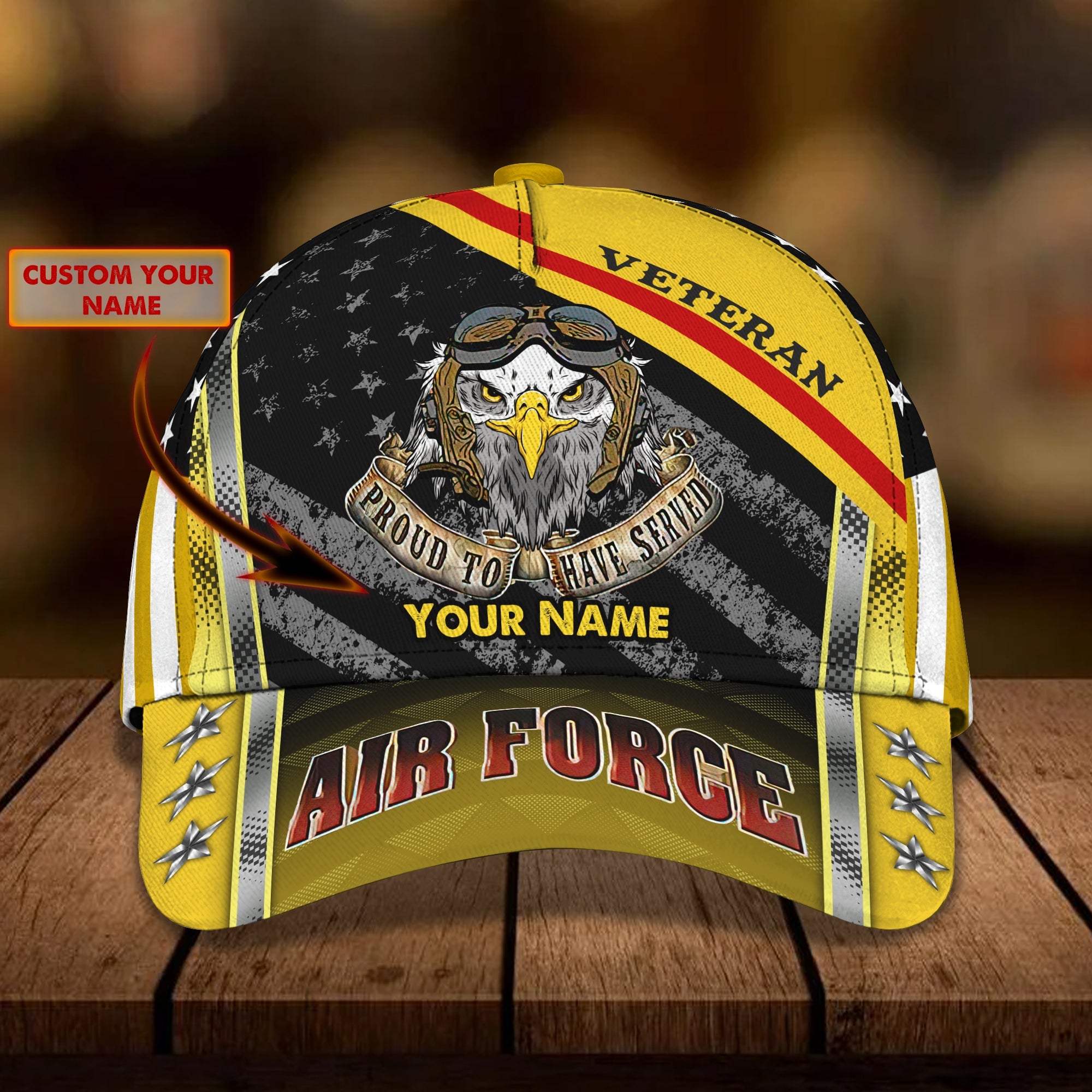 3D Classic Cap Personalized Name Cap07 Veteran Trucker Hats Custom Hats Gifts For Men & Women