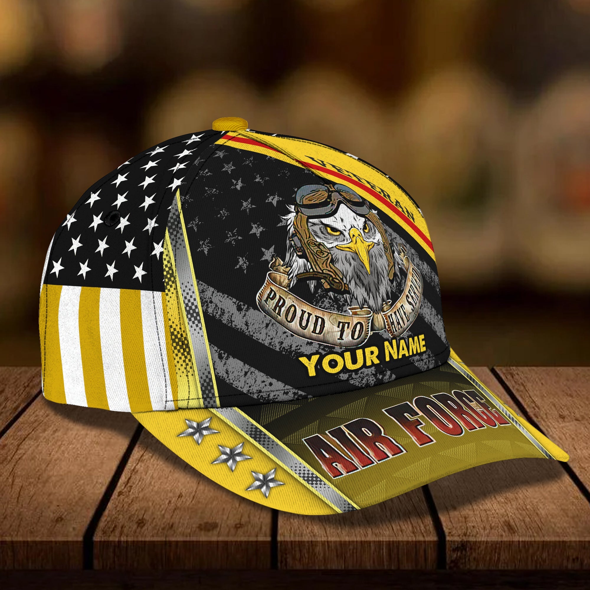3D Classic Cap Personalized Name Cap07 Veteran Trucker Hats Custom Hats Gifts For Men & Women