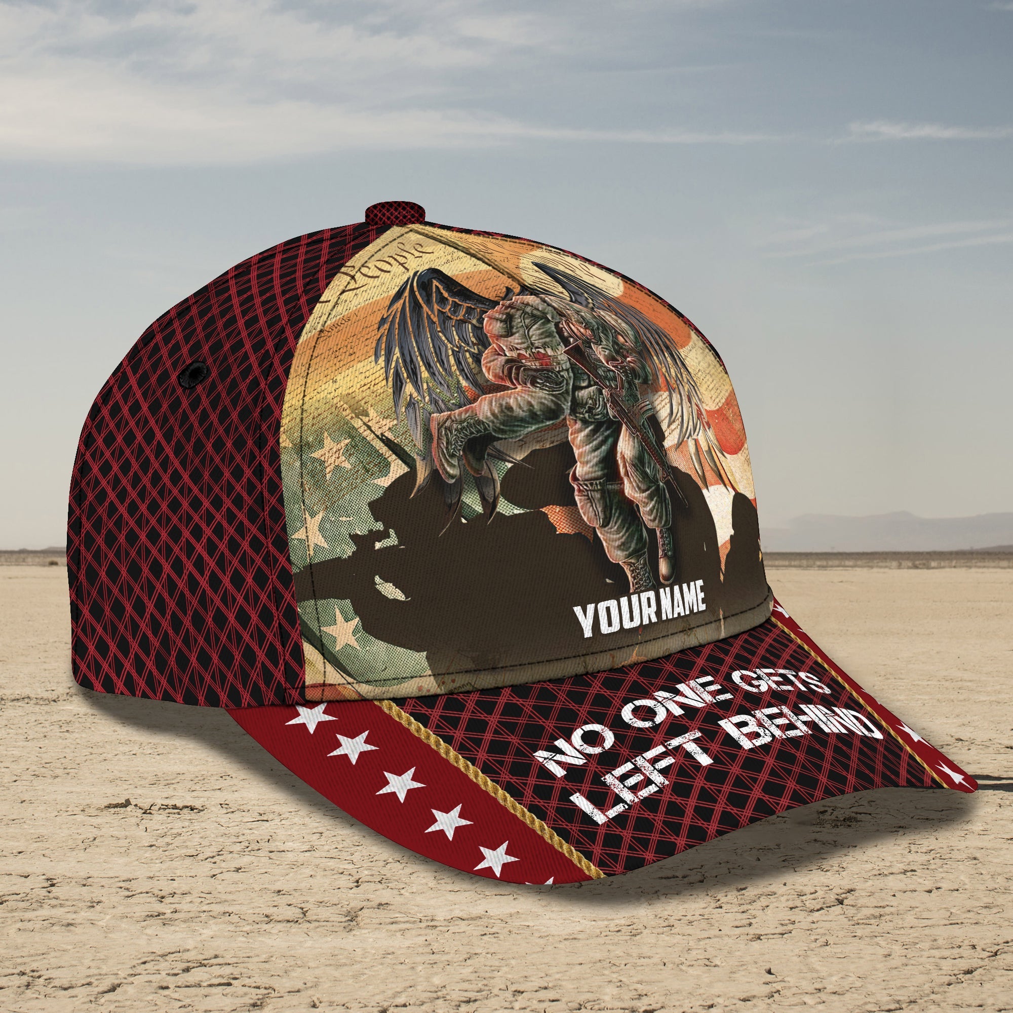 3D Classic Cap Personalized Name Cap19 Veteran Trucker Hats Custom Hats Gifts For Men & Women