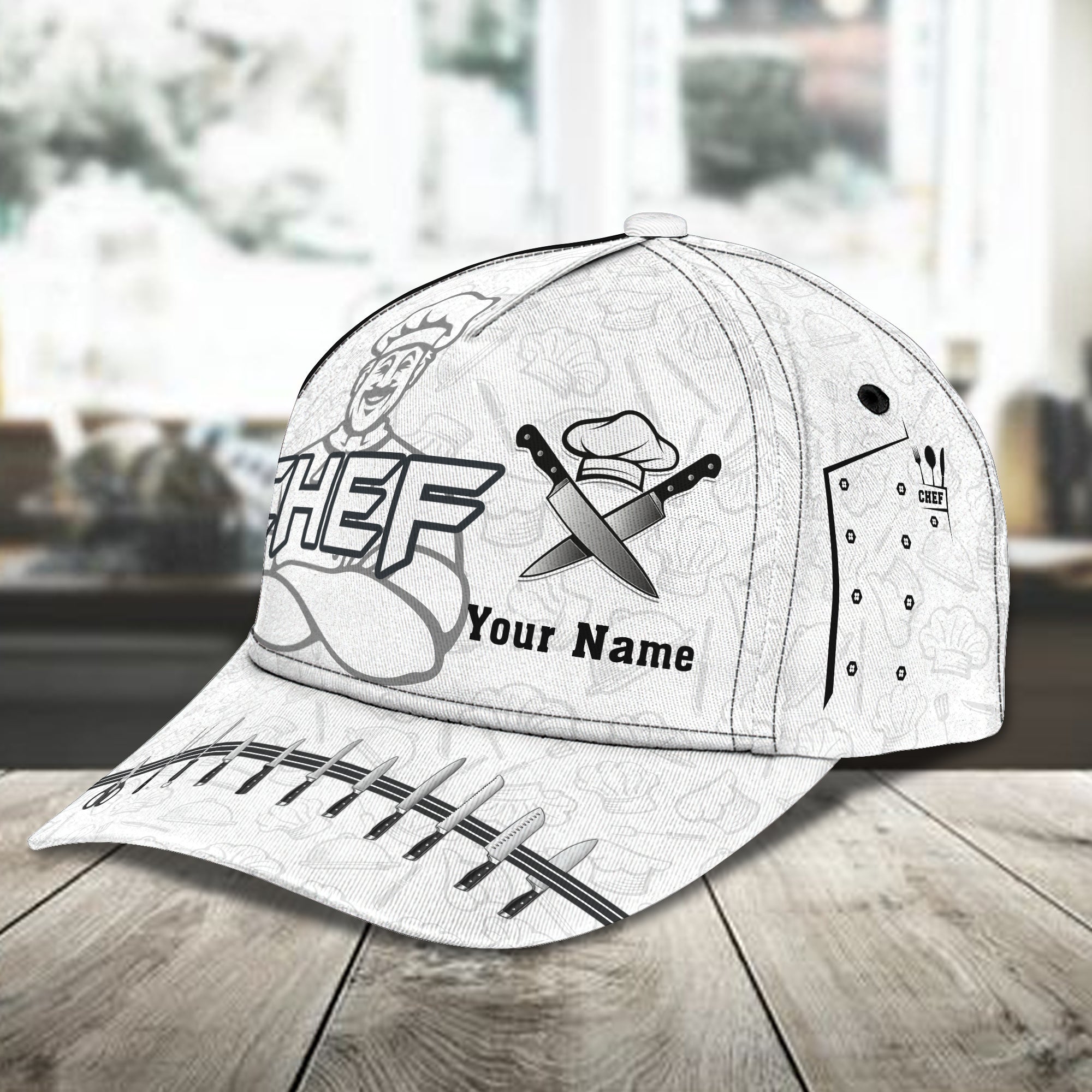 3D Classic Cap Personalized Name Cap89 Chef Trucker Hats Custom Hats Gifts For Men & Women