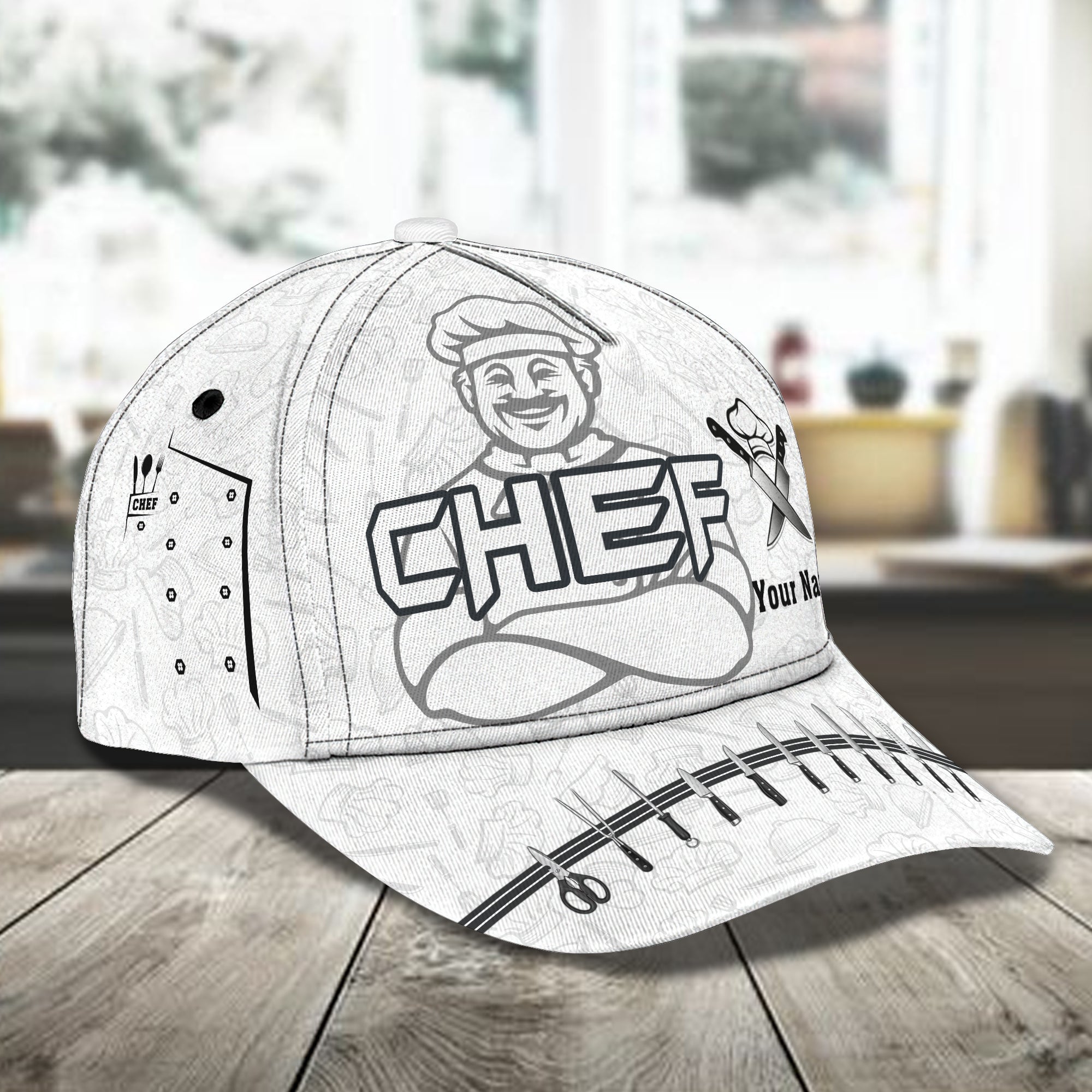 3D Classic Cap Personalized Name Cap89 Chef Trucker Hats Custom Hats Gifts For Men & Women