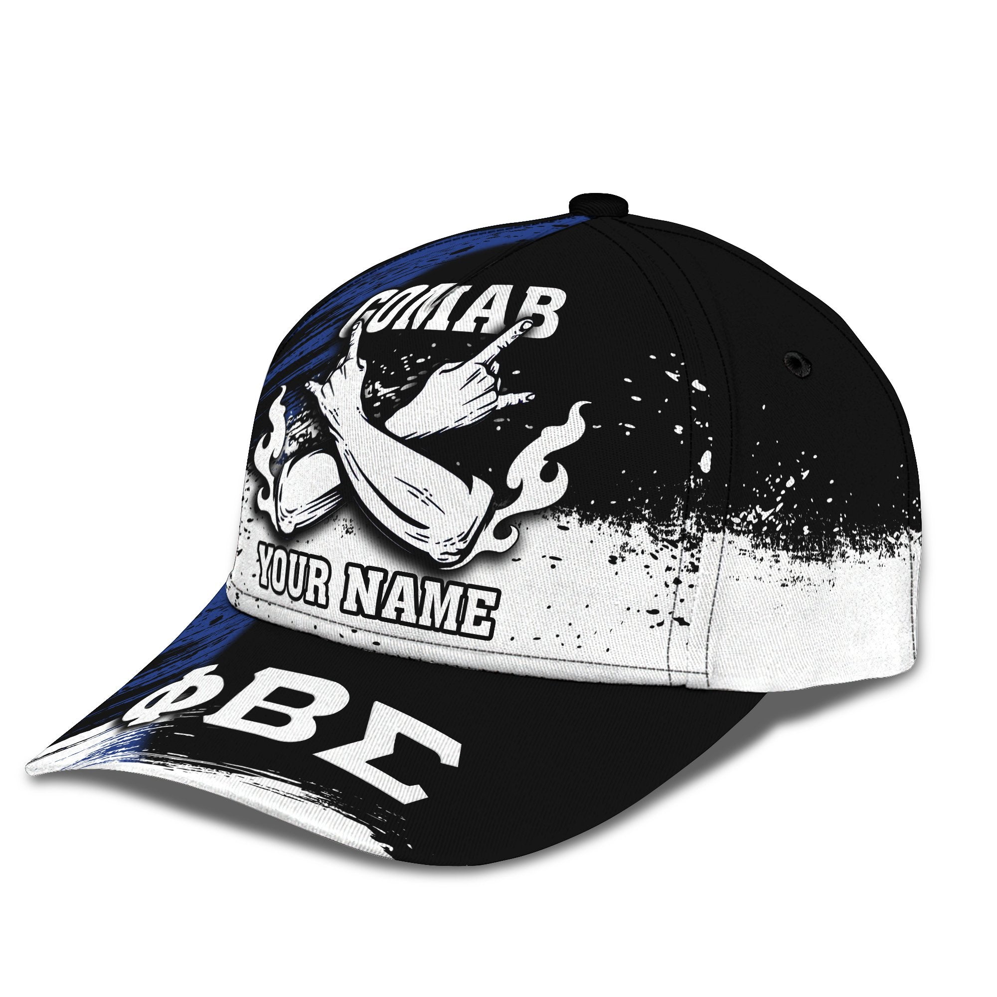 3D Classic Cap Phi Beta Sigma Classic Cap Personalized Name Trucker Hats Custom Hats Gifts For Men & Women