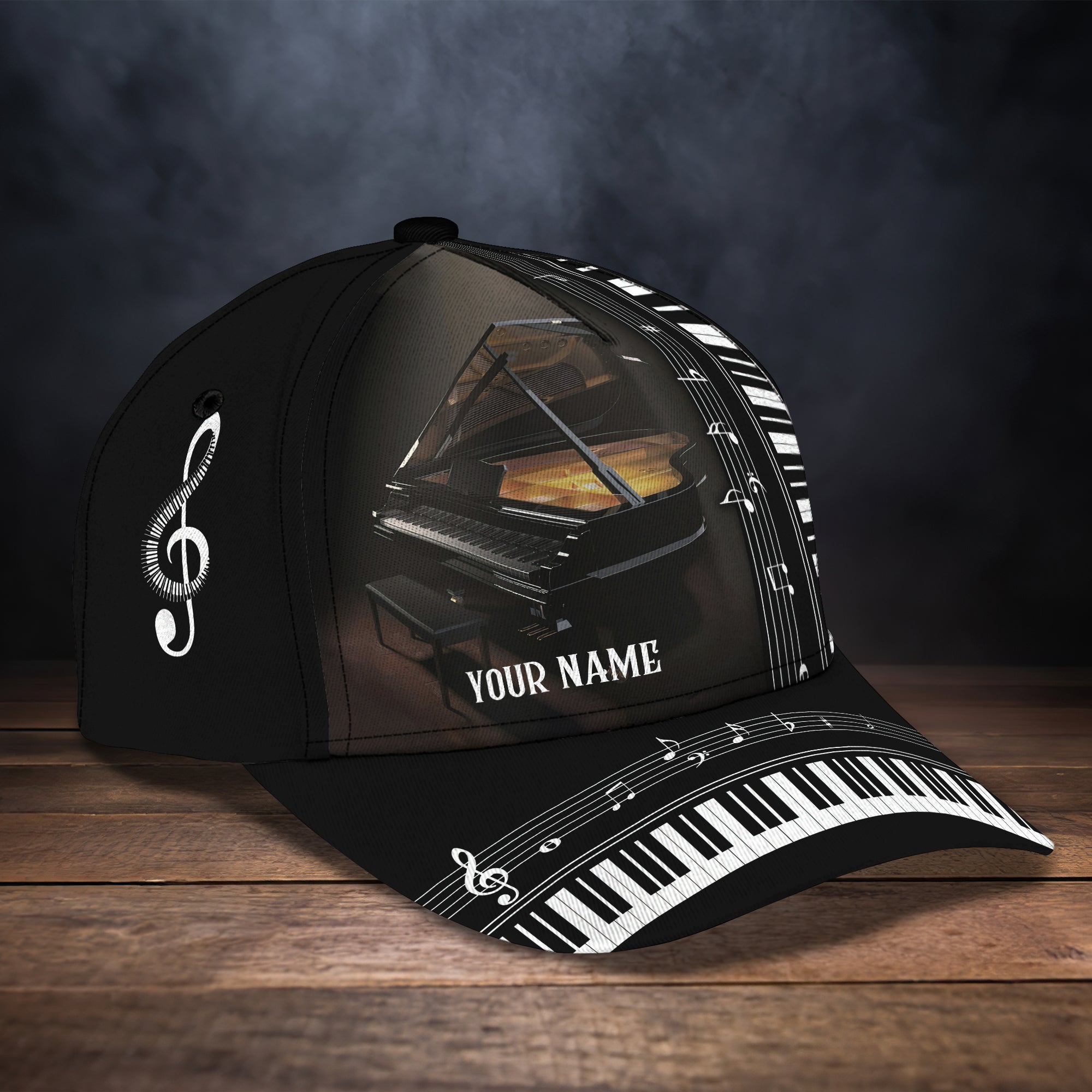 3D Classic Cap Piano Cap 04 Trucker Hats Custom Hats Gifts For Men & Women