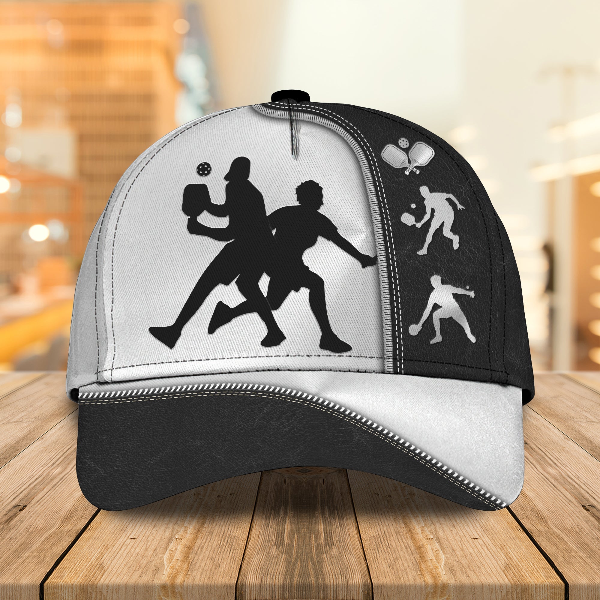 3D Classic Cap Pickleball Personalized Name Cap Trucker Hats Custom Hats Gifts For Men & Women