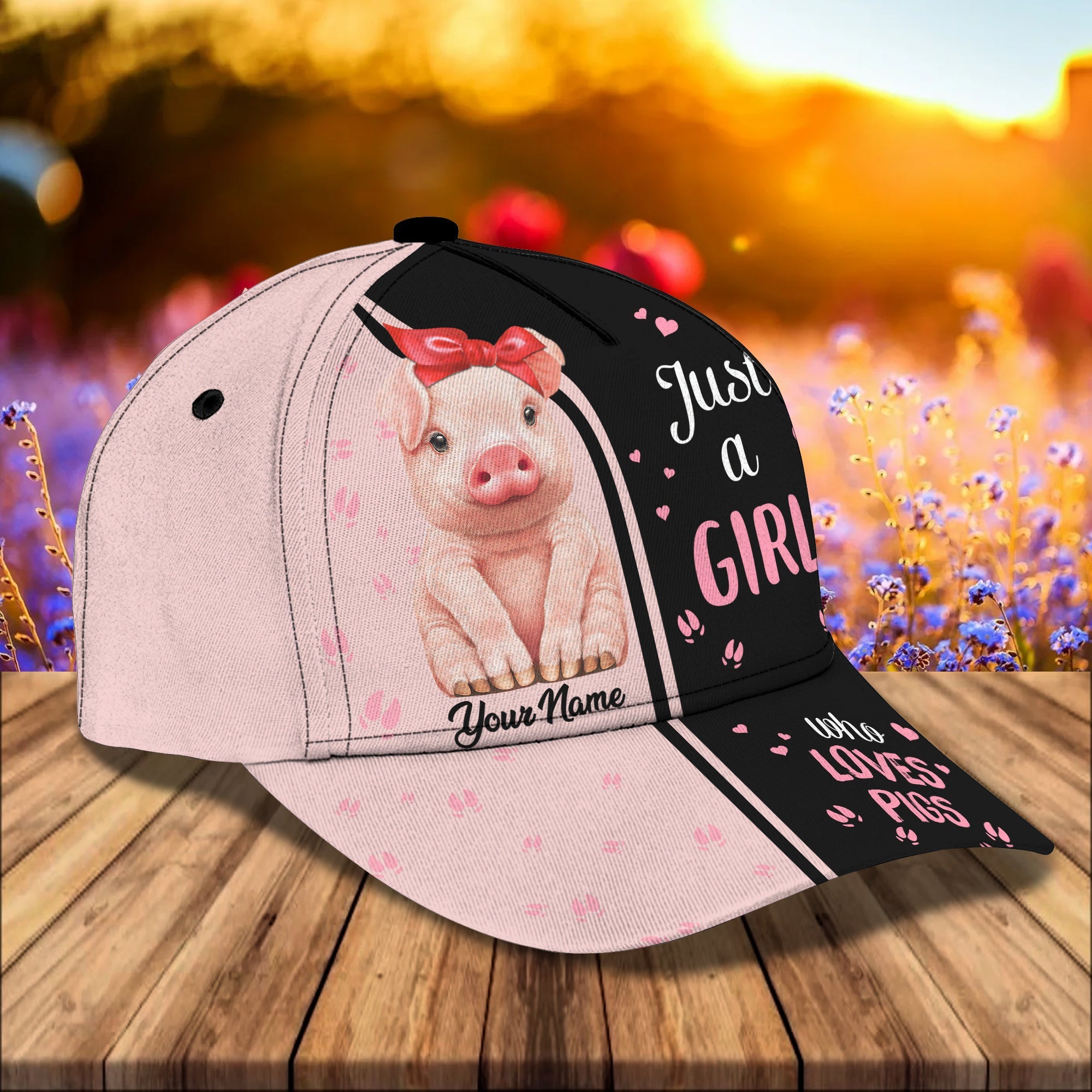 3D Classic Cap Pig Cap01 Personalized Name Cap Trucker Hats Custom Hats Gifts For Men & Women
