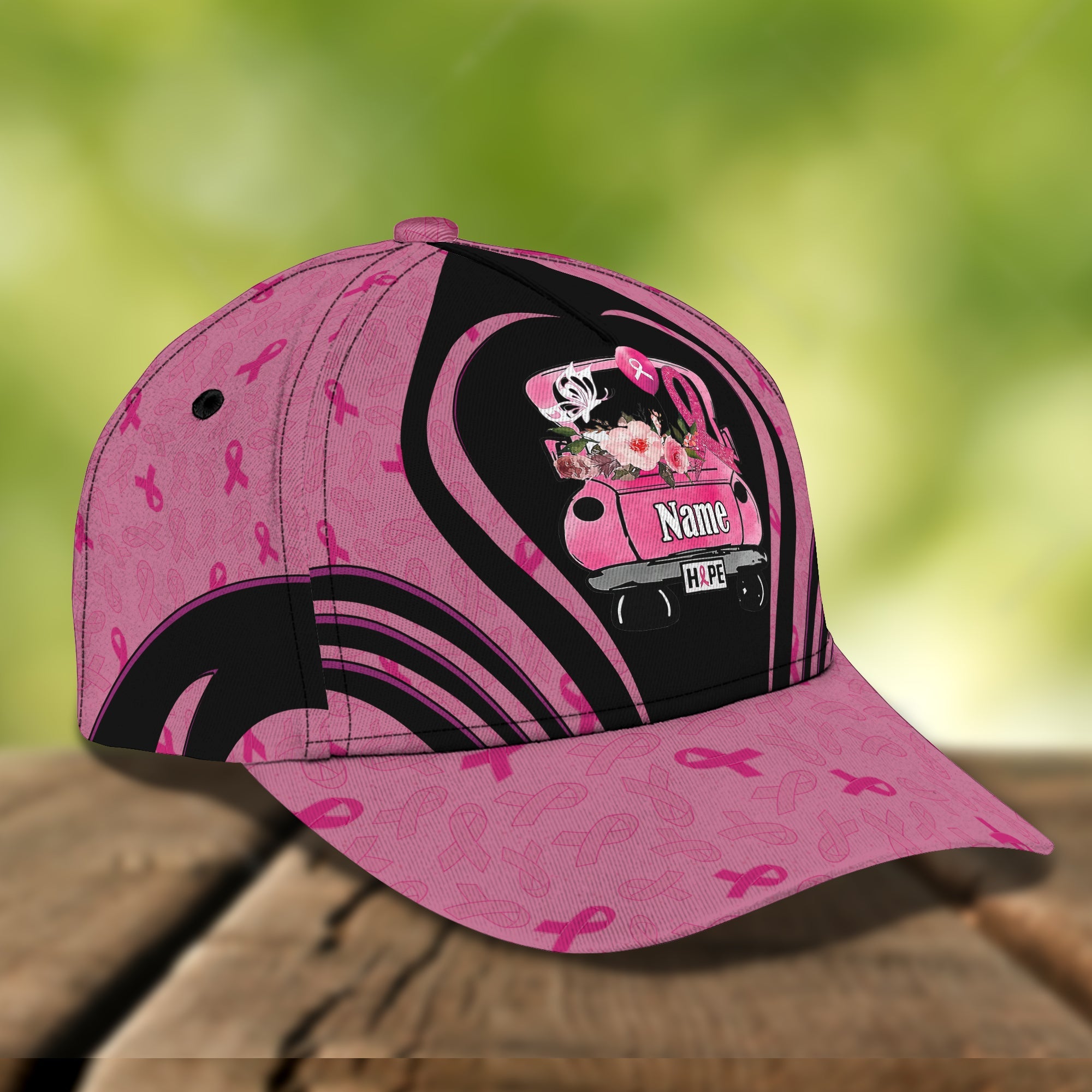3D Classic Cap Pink Hope Trucker Hats Custom Hats Gifts For Men & Women
