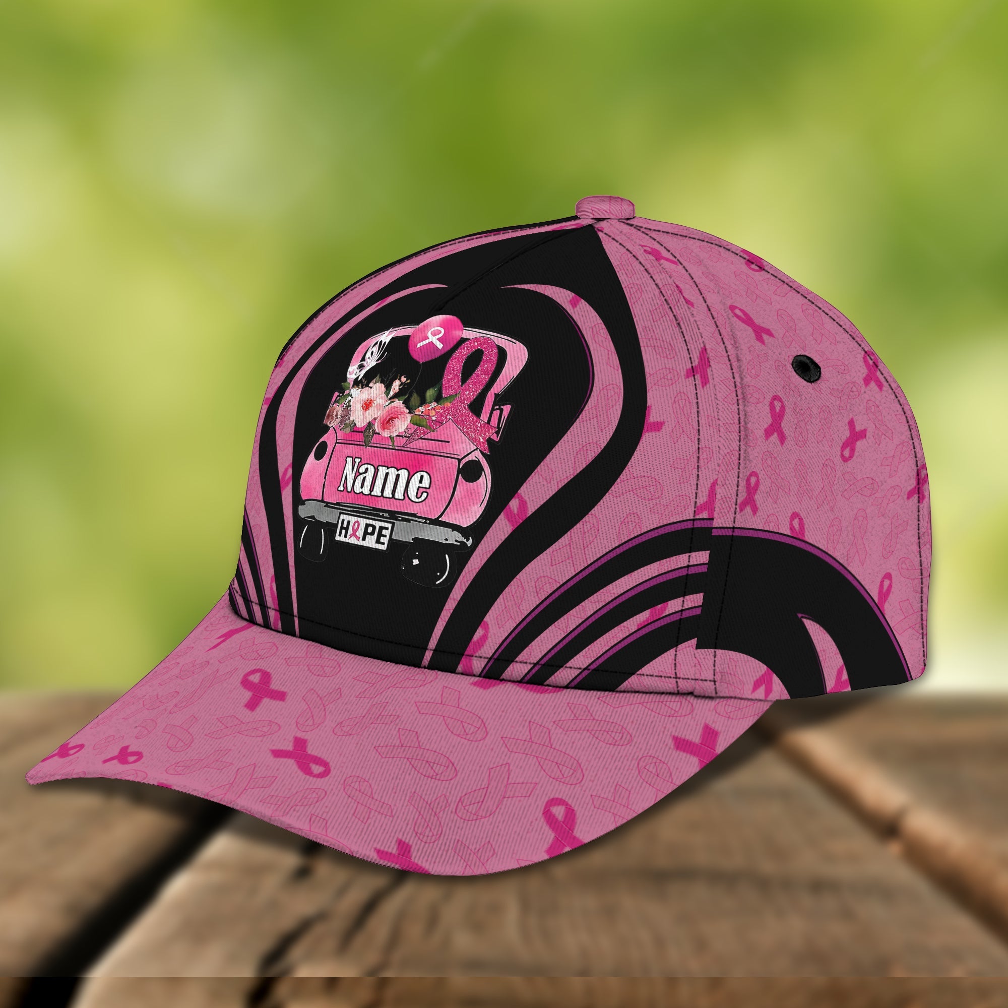 3D Classic Cap Pink Hope Trucker Hats Custom Hats Gifts For Men & Women