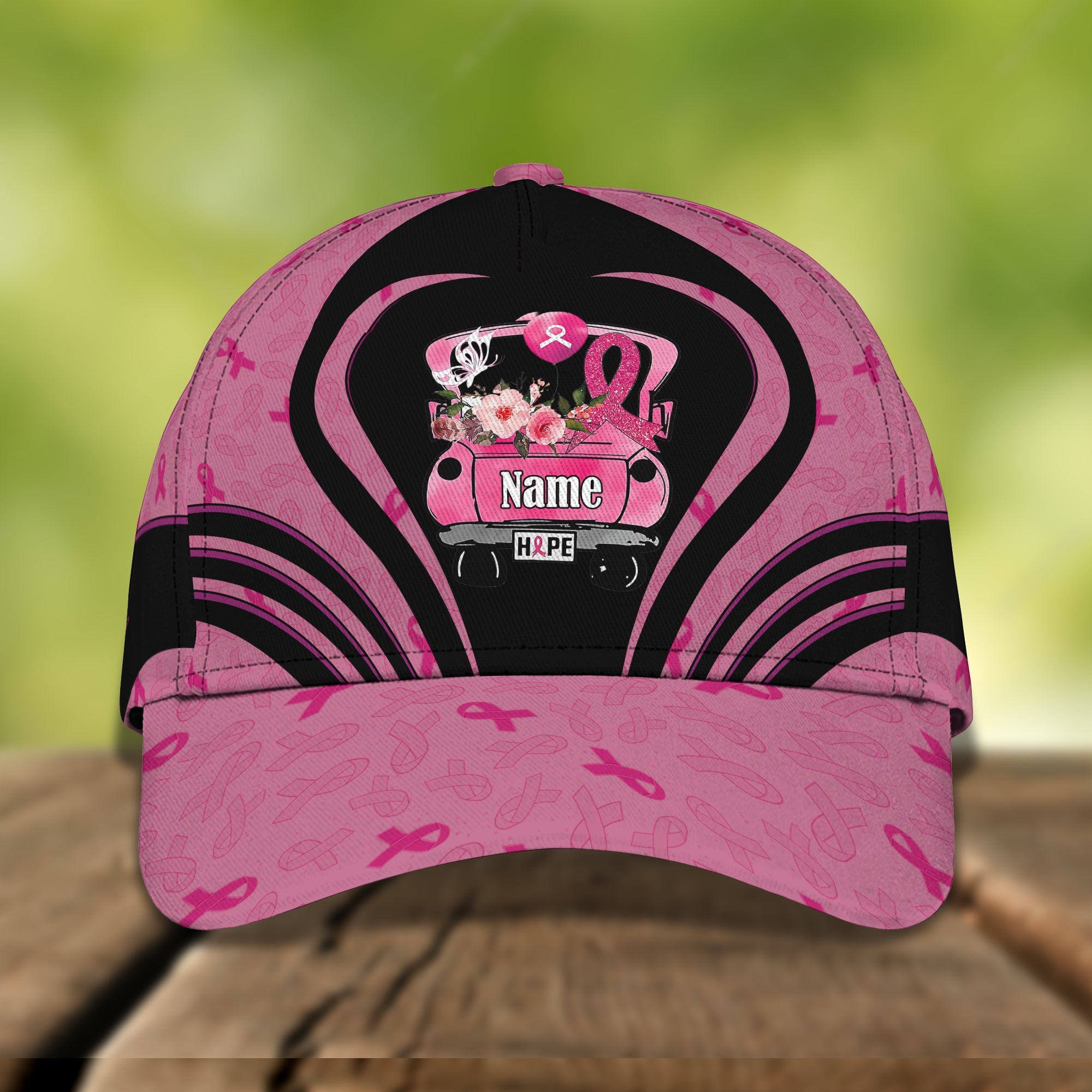 3D Classic Cap Pink Hope Trucker Hats Custom Hats Gifts For Men & Women