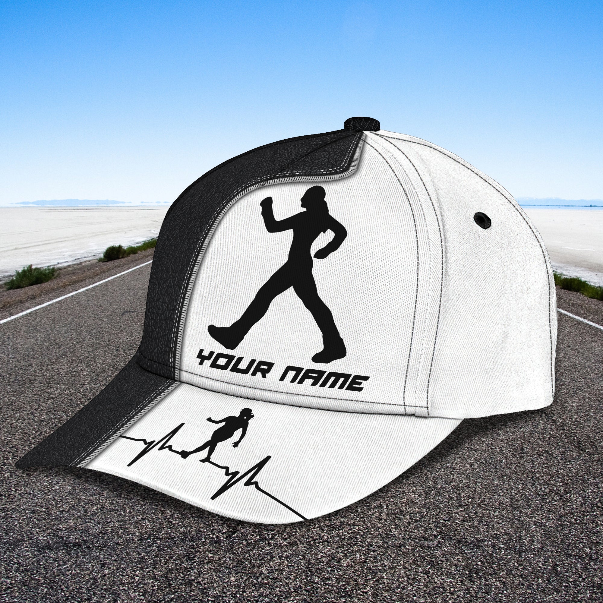 3D Classic Cap Race Walking Personalized Name Cap 01 Trucker Hats Custom Hats Gifts For Men & Women