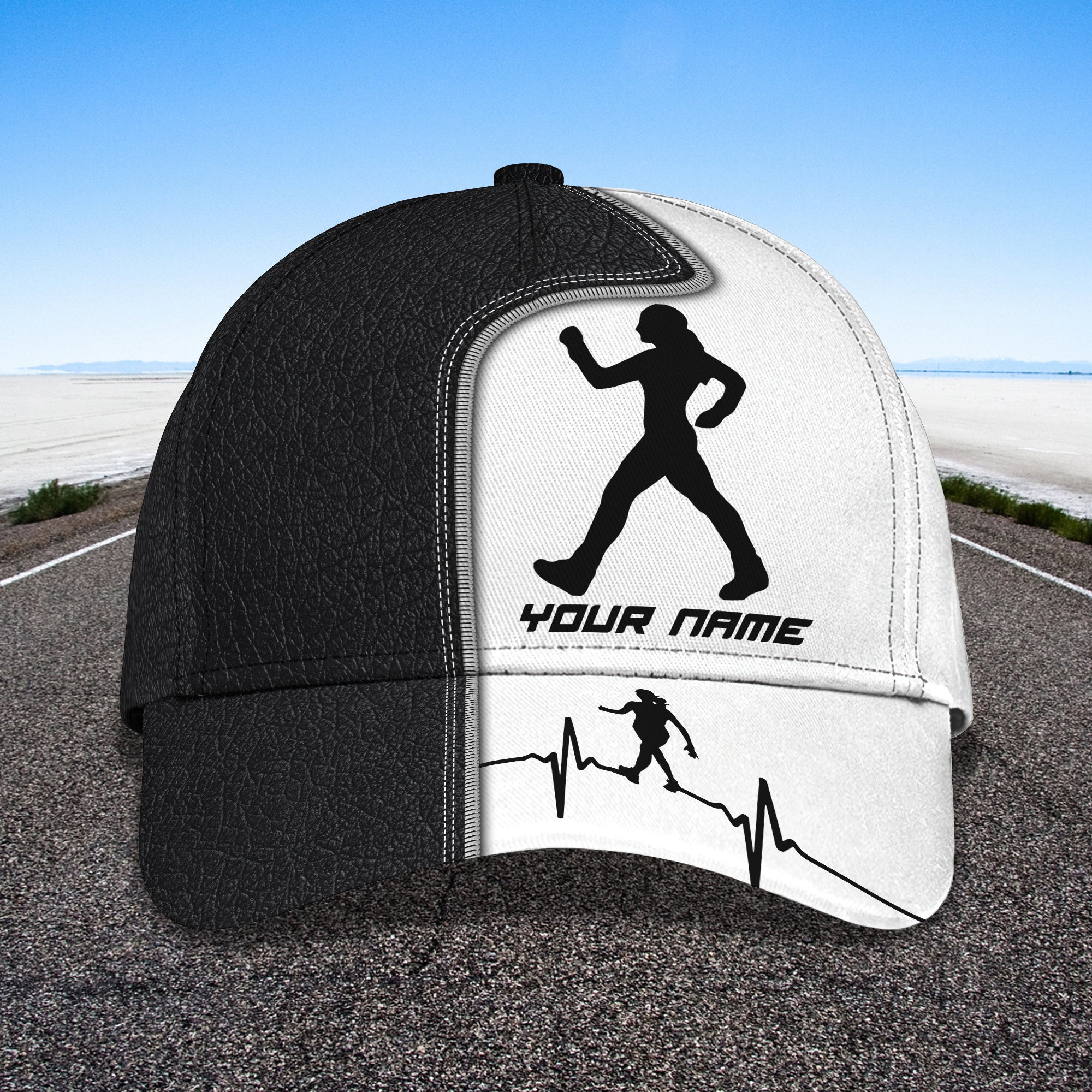 3D Classic Cap Race Walking Personalized Name Cap 01 Trucker Hats Custom Hats Gifts For Men & Women