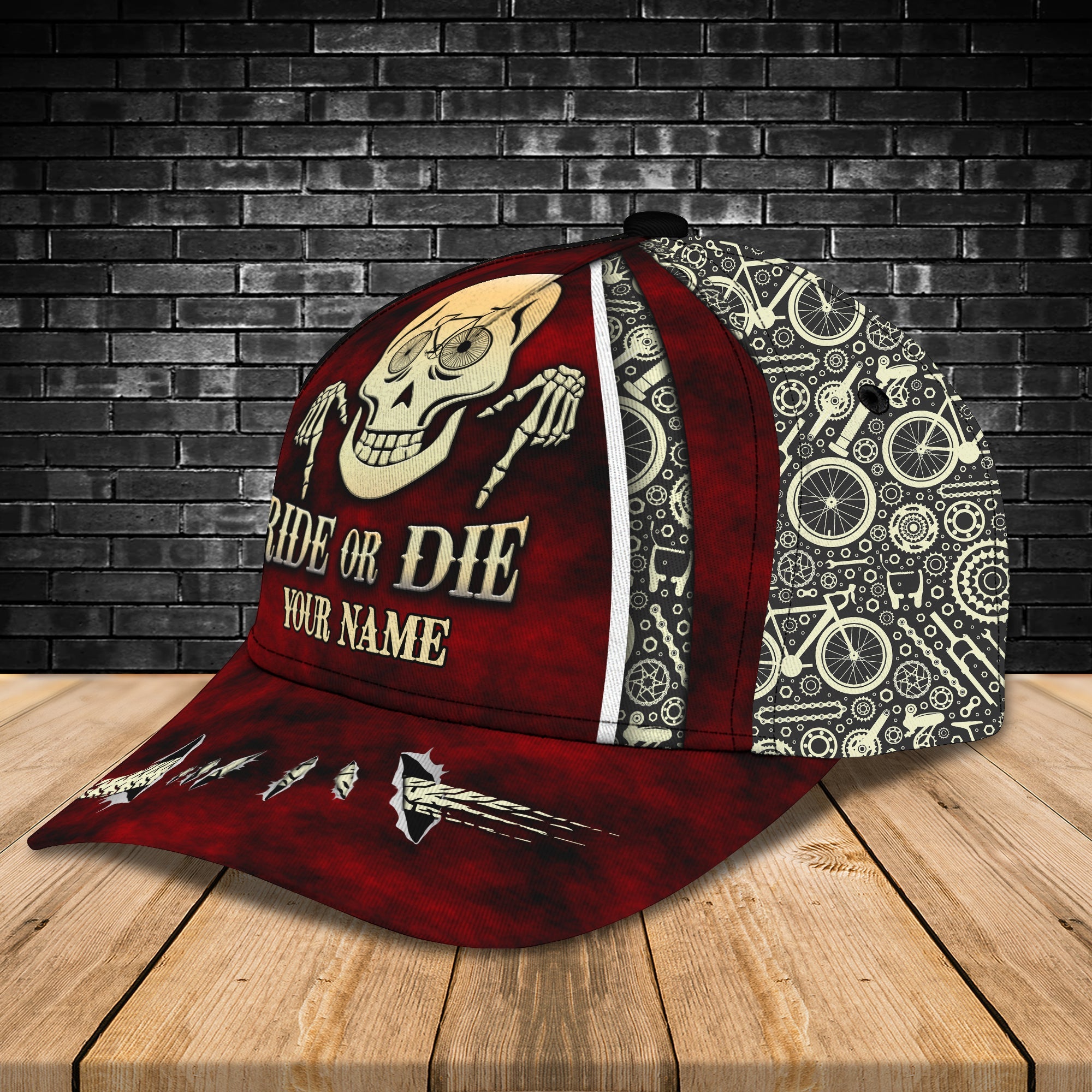 3D Classic Cap Ride Or Die Personalized Name Cap Trucker Hats Custom Hats Gifts For Men & Women
